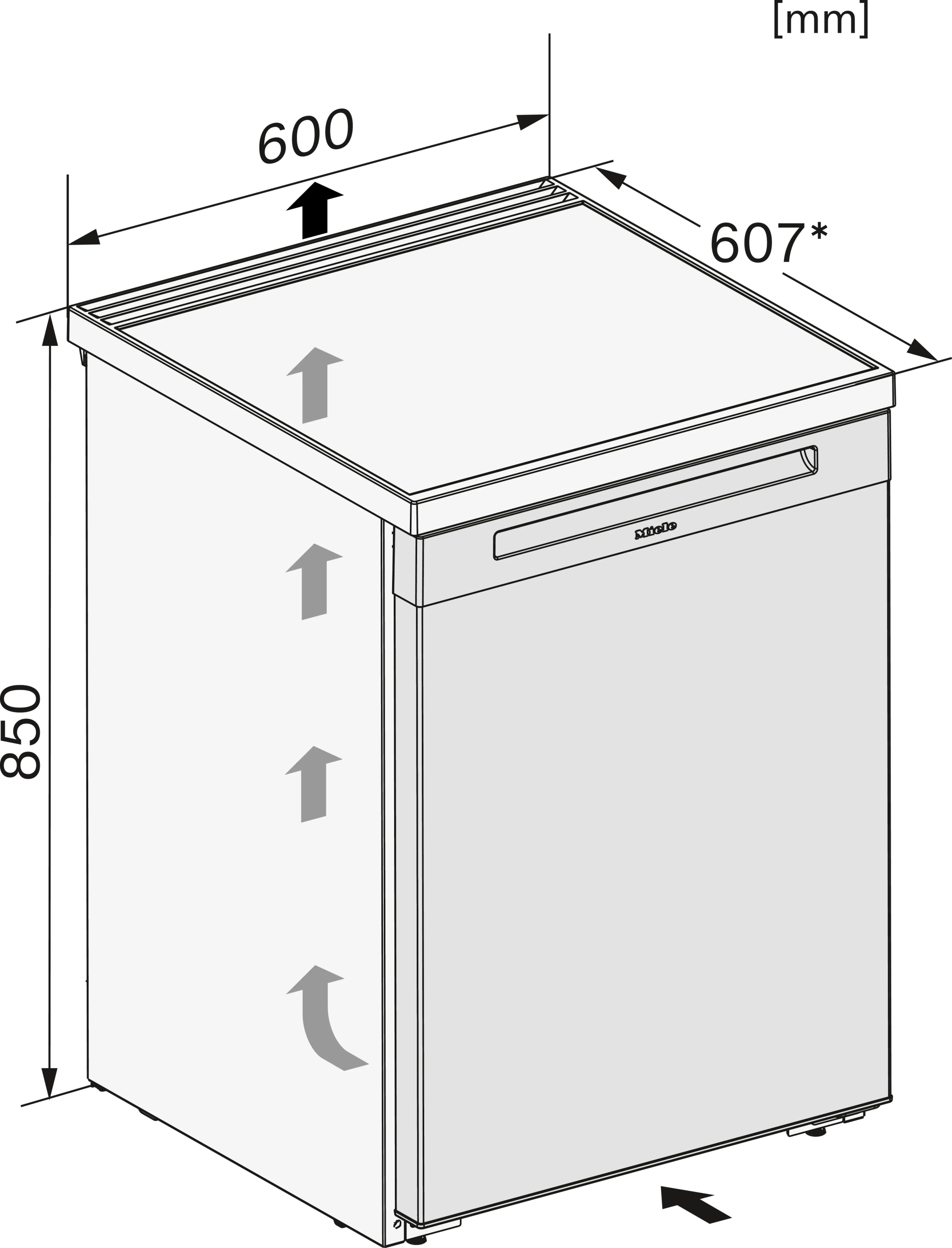 Miele Gefrierschrank F 4001 D »F 4001 D«, 85,1 cm hoch, 60,2 cm breit