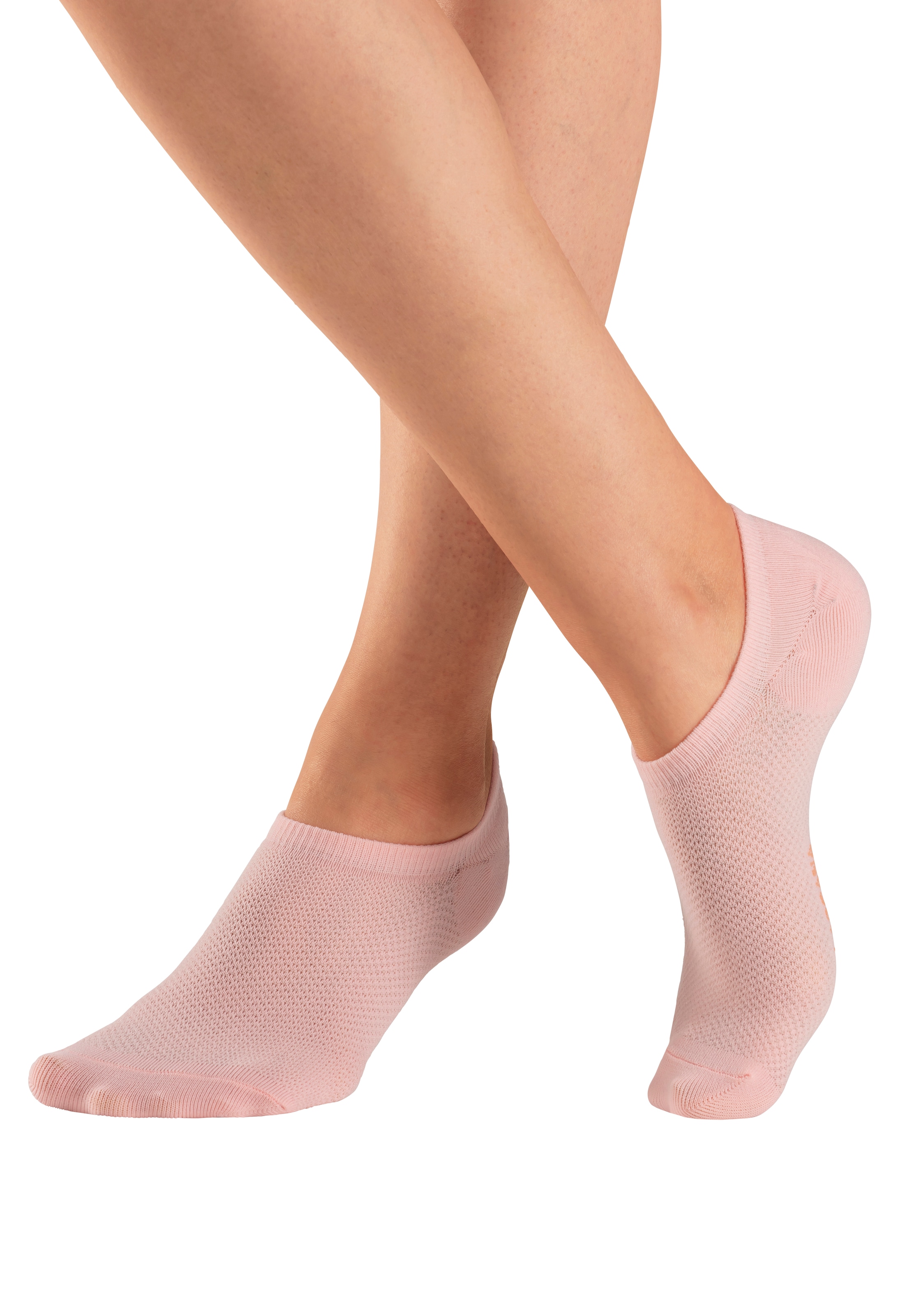 LASCANA ACTIVE Sneakersocken, (Packung, 7 Paar), mit Pikeestruktur und Silicon