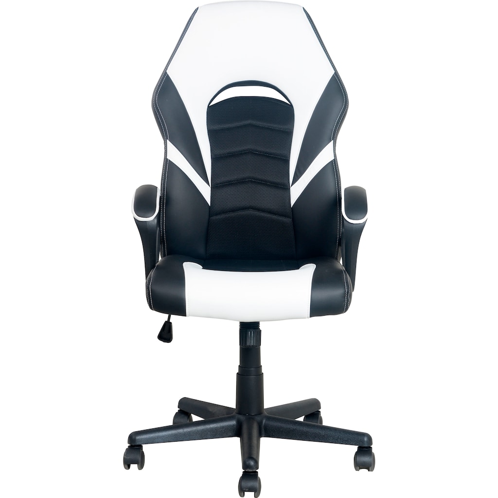 byLIVING Gaming-Stuhl »Freeze«, Kunstleder-Netzstoff, verstellbarer Schreibtischstuhl, Wippmechanik mit Härtegradeinstellung