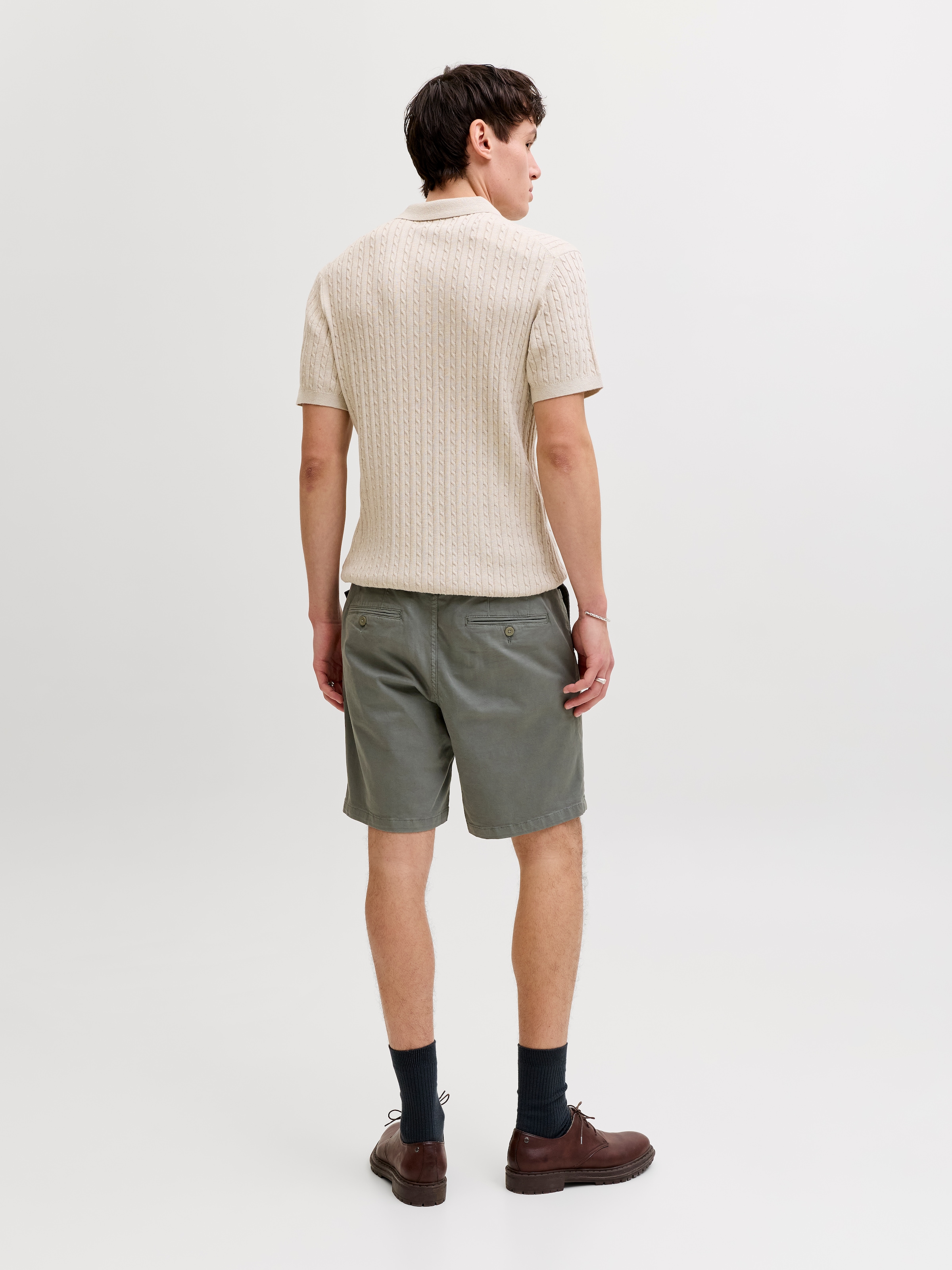 Jack & Jones Polokragenpullover »JJEEMIL KNIT CABLE POLO SS LN« mit Polokragen