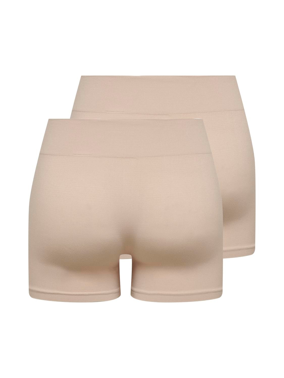 ONLY Hotpants »ONLVICKY S-LESS MINI SHORTS 2-PACK«, (Packung, 2 tlg.)