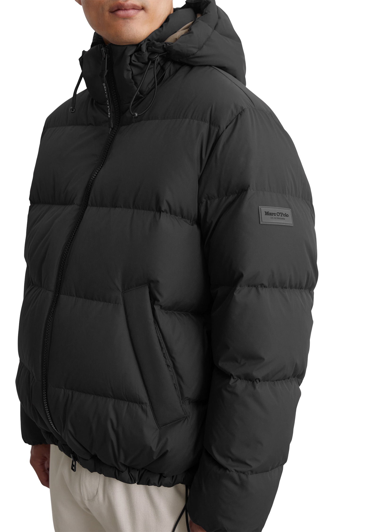 Marc O'Polo Winterjacke, mit Kapuze, mit Kapuze und vielen Details