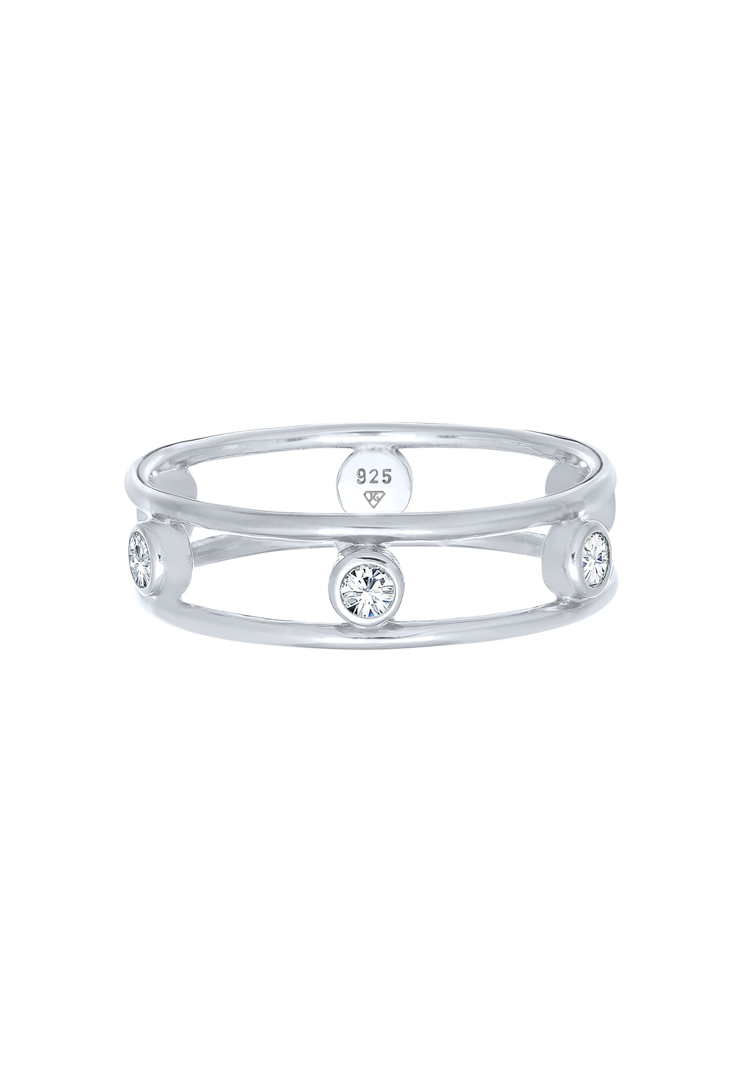 Elli Silberring »Ring Glamouröse Elegant 925 Silber, mit Kristallen von Swarovski®«