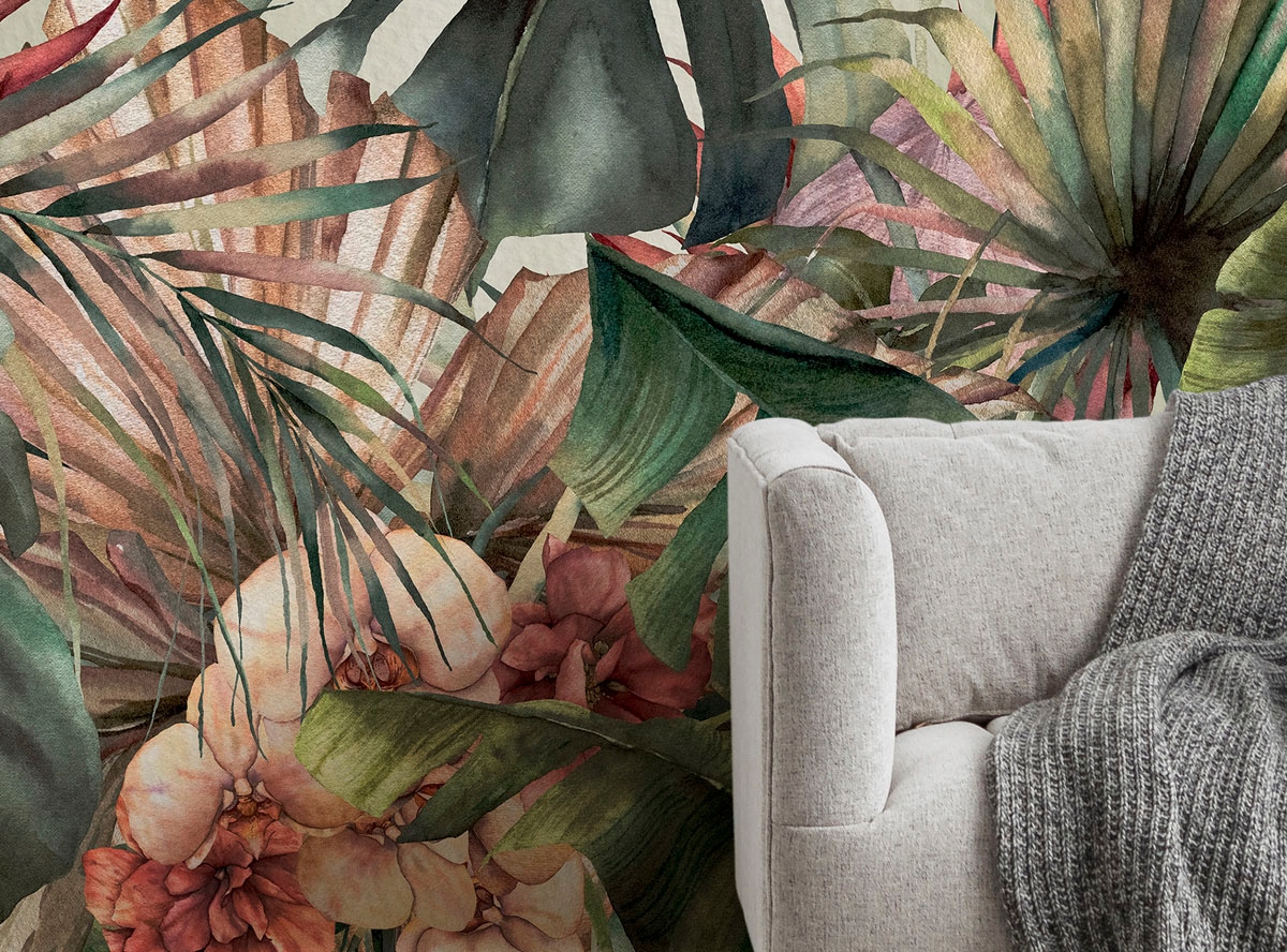 Komar Fototapete »Digitaldruck Vlies - Jungle Spot - Größe 400 x 250 cm«, bedruckt, Wohnzimmer, Schlafzimmer