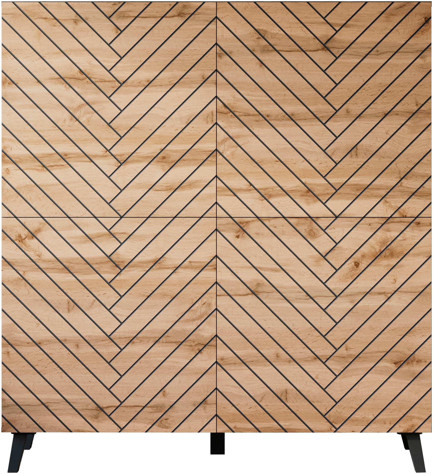 Home affaire »Phuket, Front MDF« moderne Kommode mit 4 Türen und 8 Fächern, Breite 120 cm