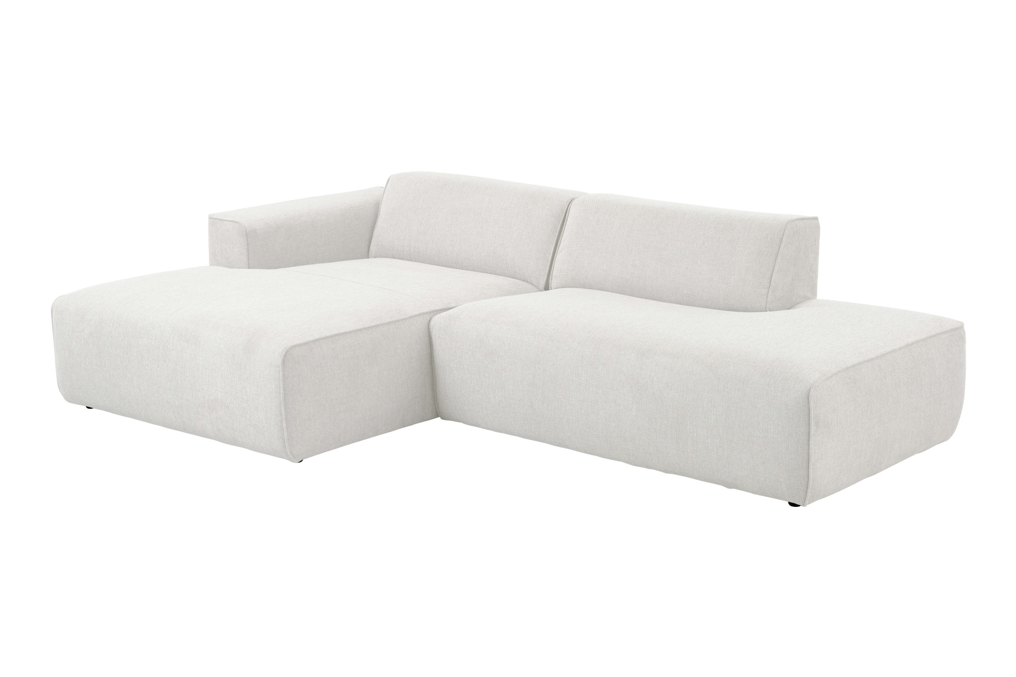 andas Ecksofa »Noord mit Kedernaht, Breite 227 cm«, mit Kedernaht, Breite 227 cm, Cord, Struktur, Webstoff