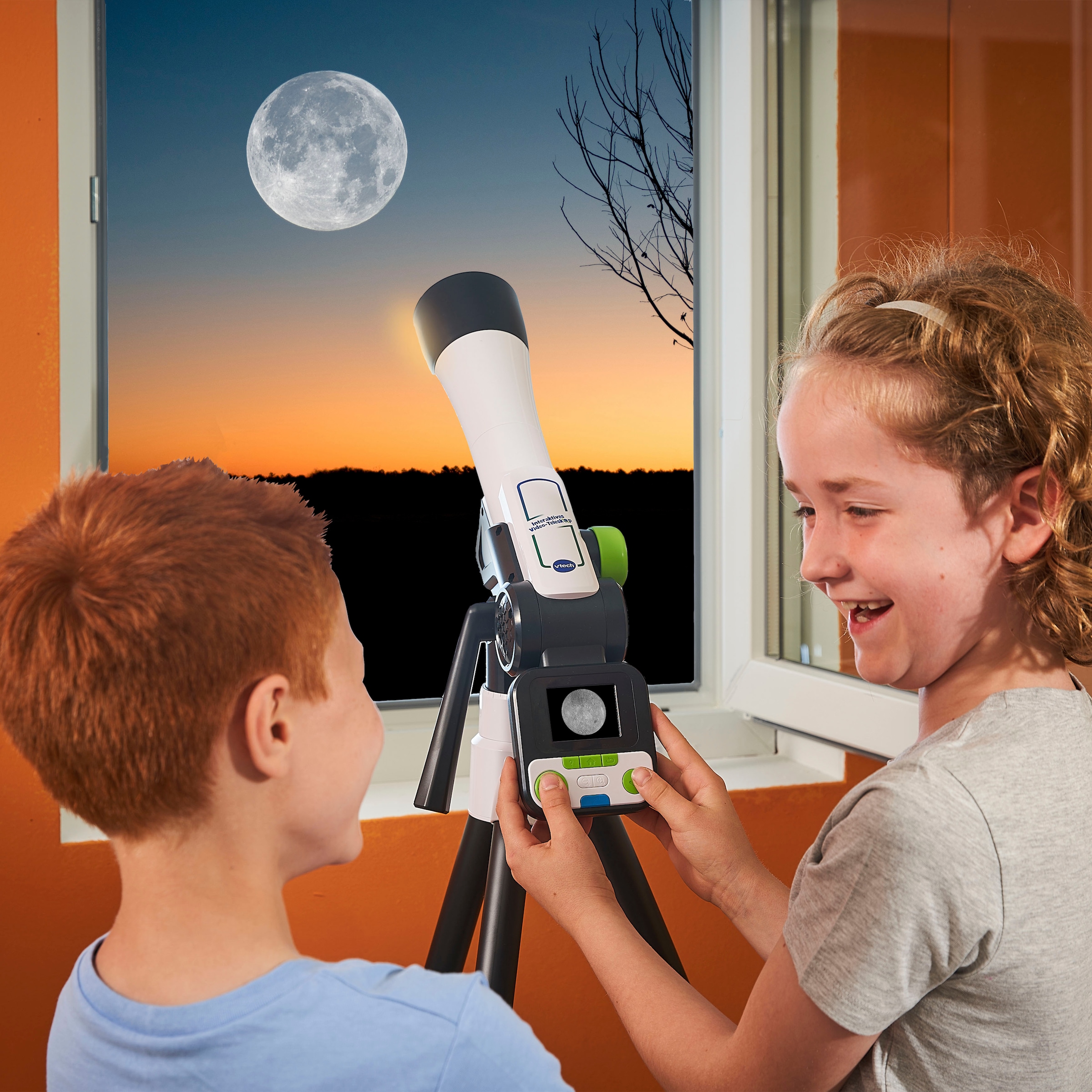 Vtech® Teleskop »Interaktives Video-Teleskop mit für Lerninhalten NASA bei Spielen Kinder«, und
