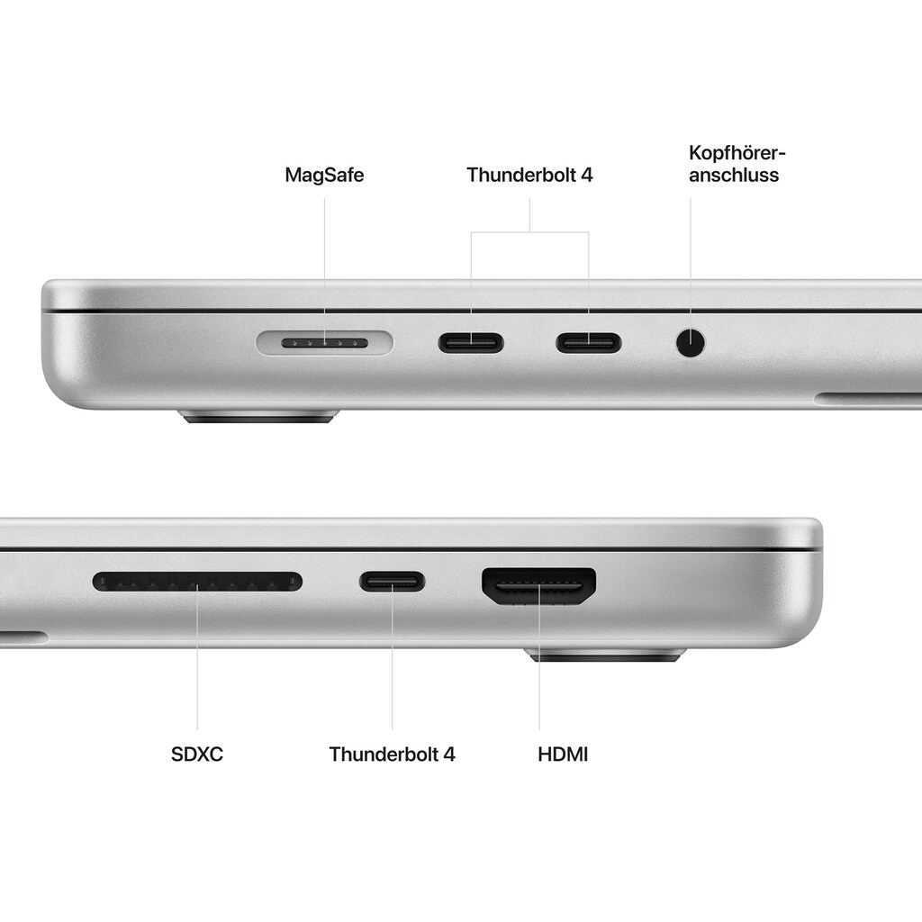 Apple Notebook »MacBook Pro, 16,2”, Apple M2 Chip, Retina Display, 16 GB RAM (2023)«, (41,05 cm/16,2 Zoll), Apple, M2