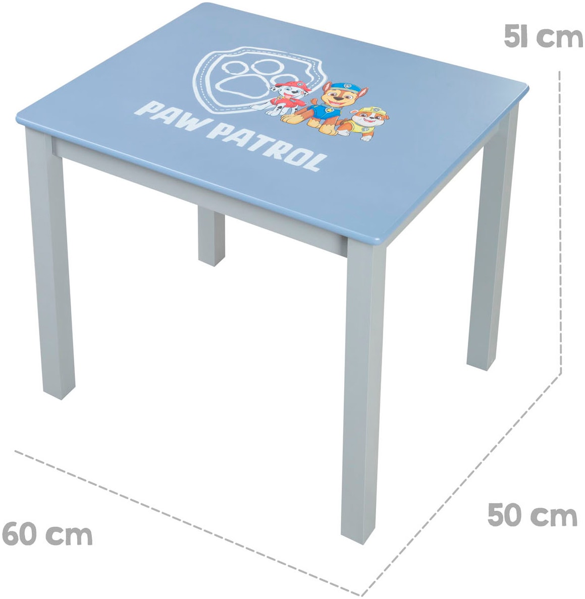 roba® Kindersitzgruppe »Paw Patrol«, (Set), mit Tisch und 2 Kinderstühlen