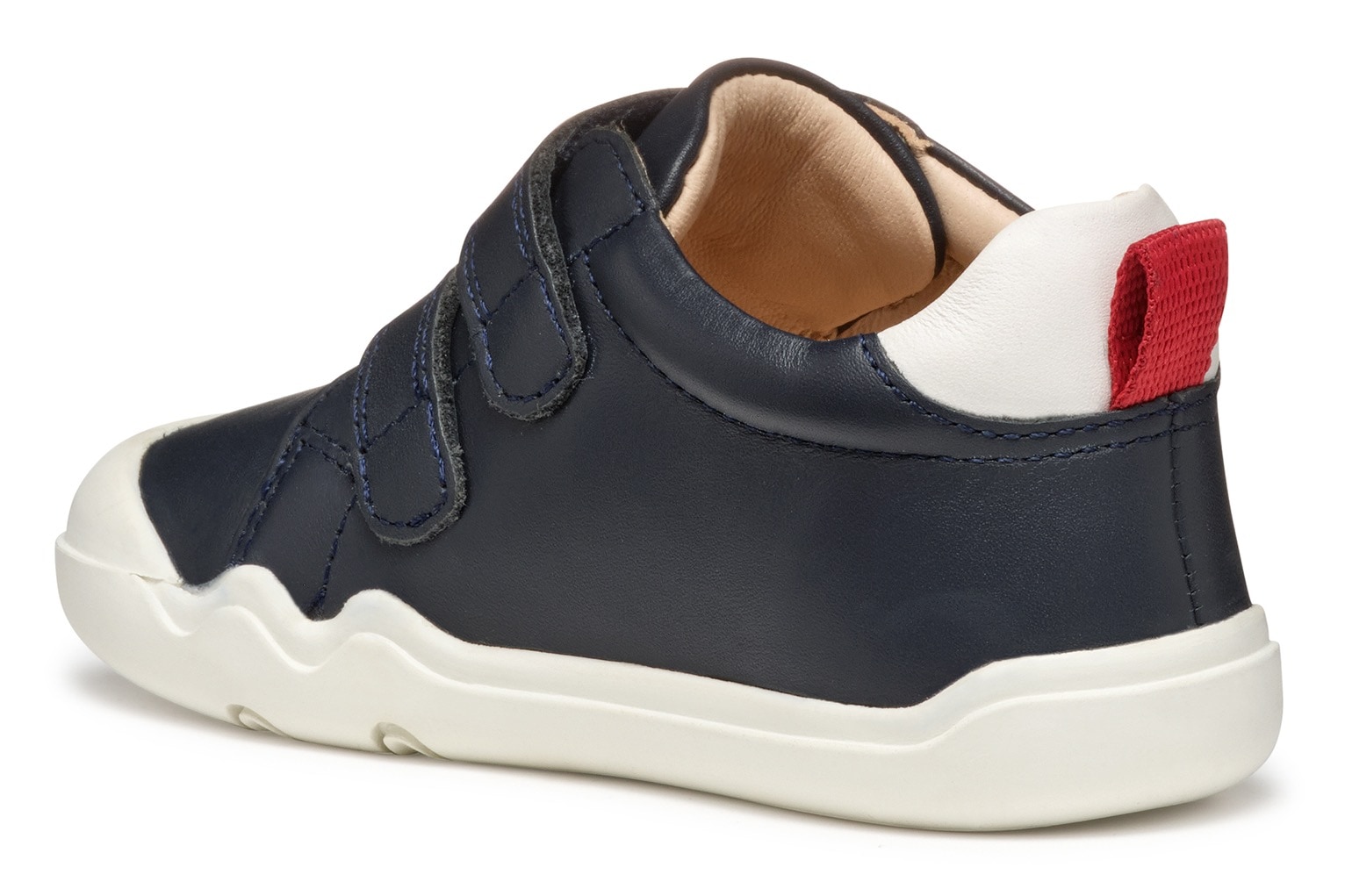 Geox Sneaker »B STEPPIEUP BOY«, Barfußschuh, Babyschuh, Klettschuh mit Lederinnenausstattung