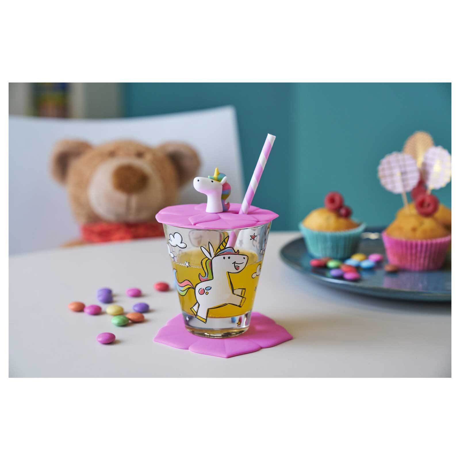 LEONARDO Kinderbecher »Kinderbecher-Deckel Bambini 6er Set bunt«