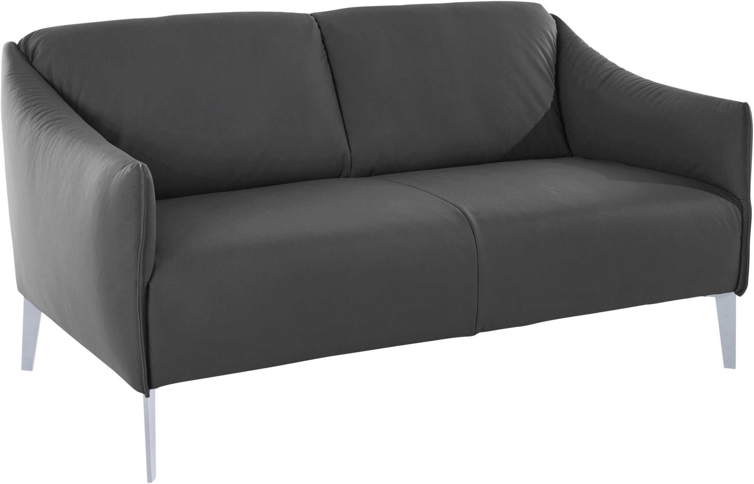 W.SCHILLIG 2-Sitzer »sally«, mit Metall-Winkelfüßen in Silber matt, Breite 154 cm