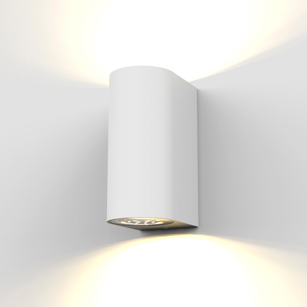 B.K.Licht Wandleuchte »BK_WL1139 LED Außenwandleuchte, Inkl. Leuchtmittel, Warmweißes Licht«, 2 flammig-flammig