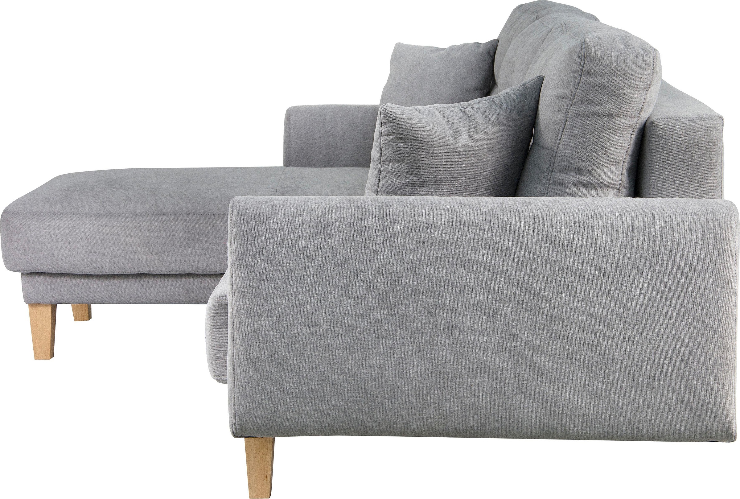 Home affaire Ecksofa »Triplo, Zierkissen, Schlaffunktion, B/T/H: 234/164/89 cm, L-Form«, wahlweise mit Bettfunktion und Bettkasten, Liegefläche 210/132 cm