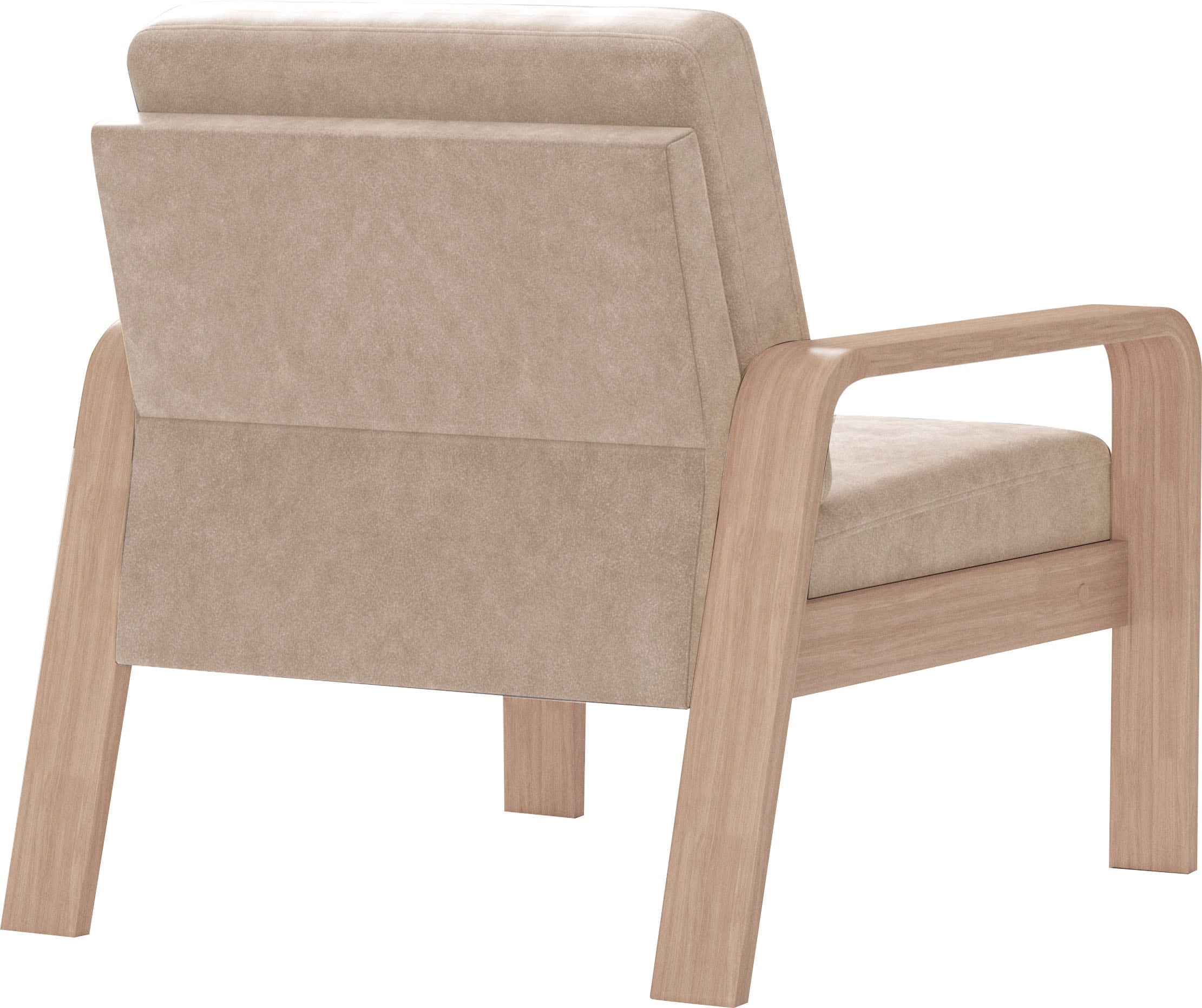 sit&more Sessel »Kolding«, Armlehnen aus Buchenholz in natur, verschiedene Bezüge und Farben