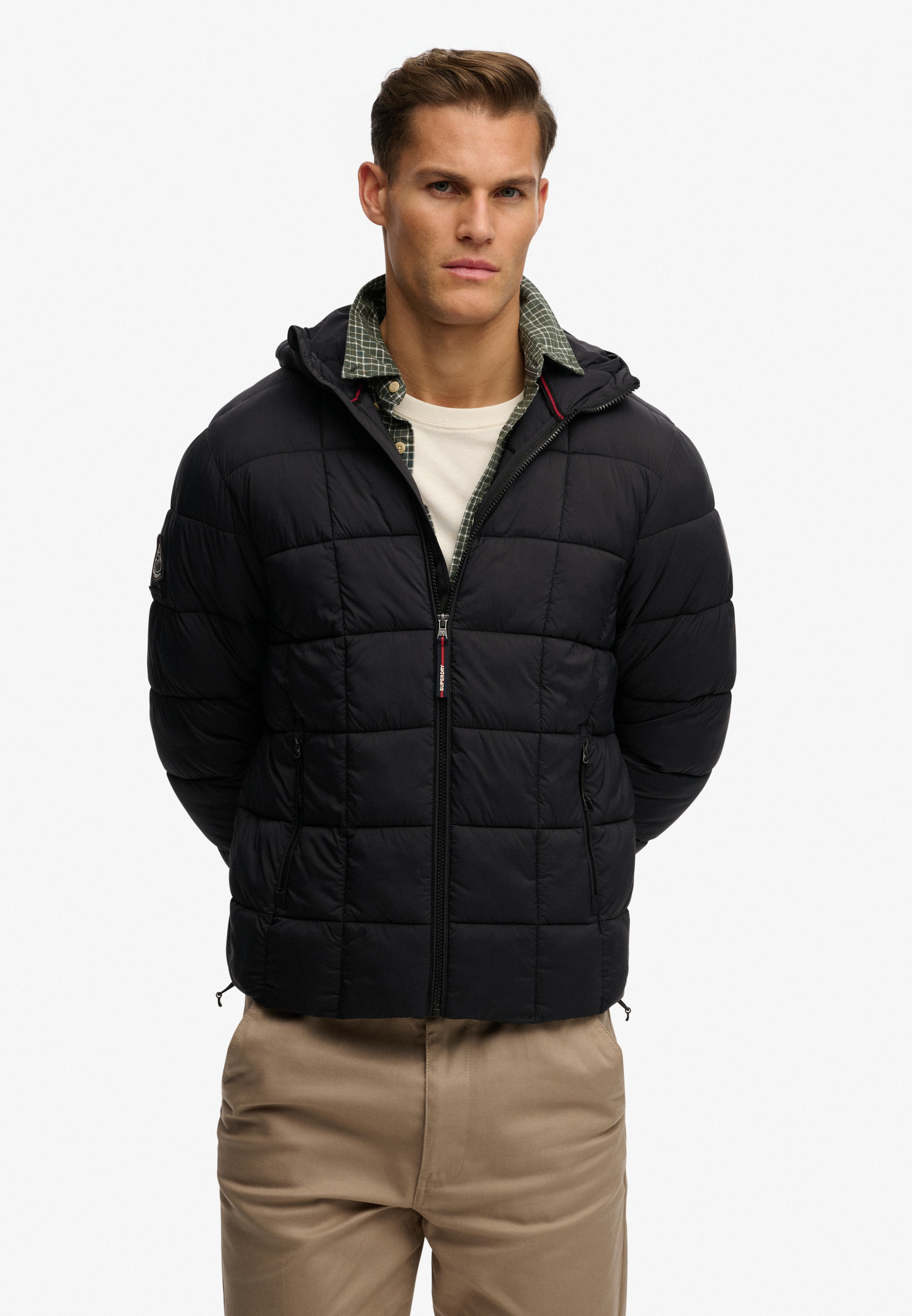 Superdry Steppjacke »HOOD BOX QUILT FUJI LITE JKT«