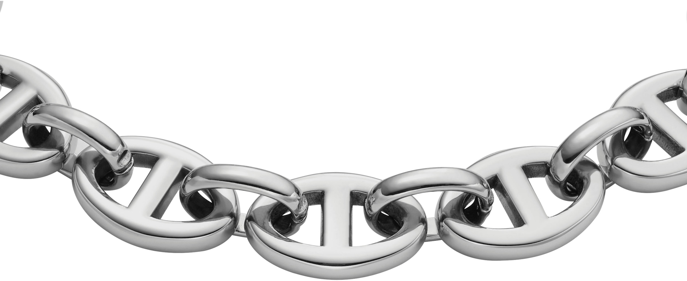 Fossil Armband »Schmuck Geschenk Edelstahl Armkette Heritage D-Link«