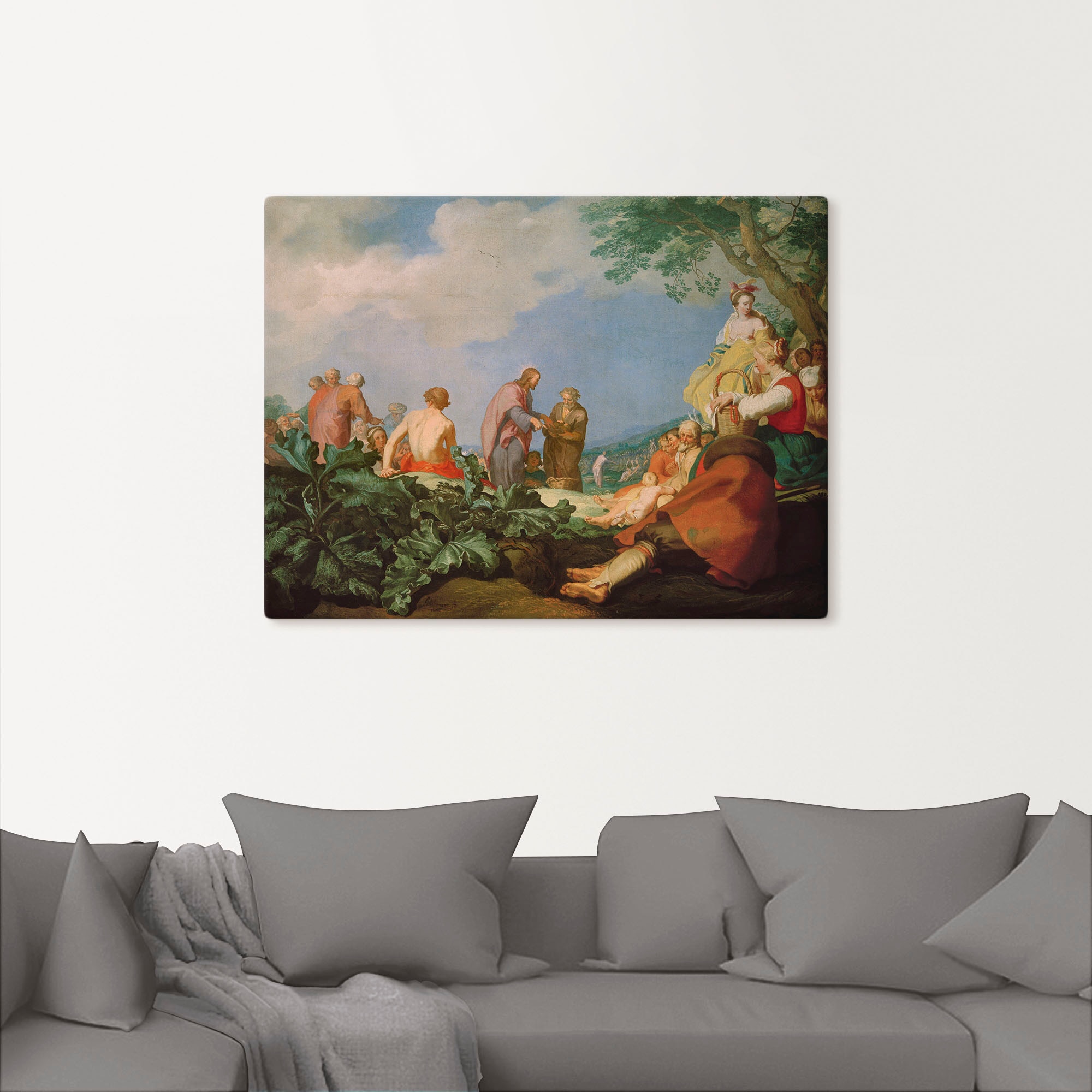 Artland Leinwandbild »Brotvermehrung«, Christliche Bilder, (1 St.), auf Keilrahmen gespannt