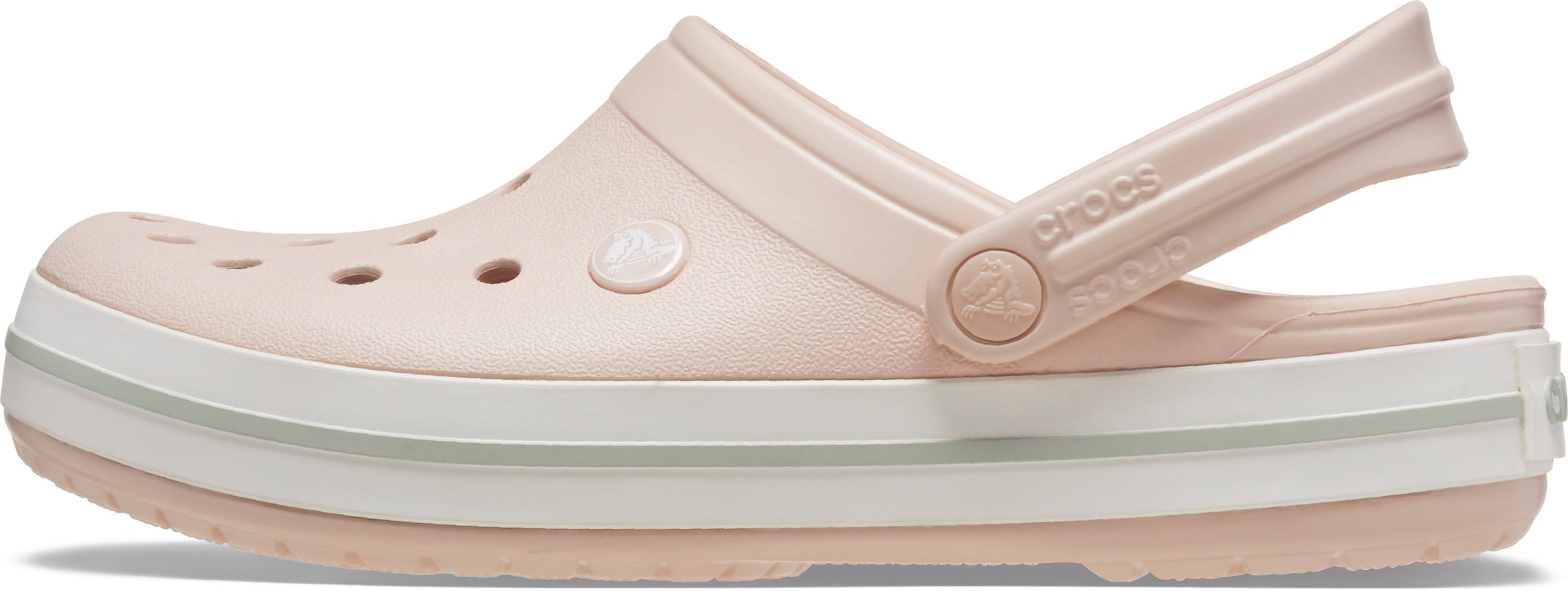 Crocs Clog »Crocband Clog«, Sommerschuh, Schlappen, Hausschuh mit zweifarbiger Laufsohle