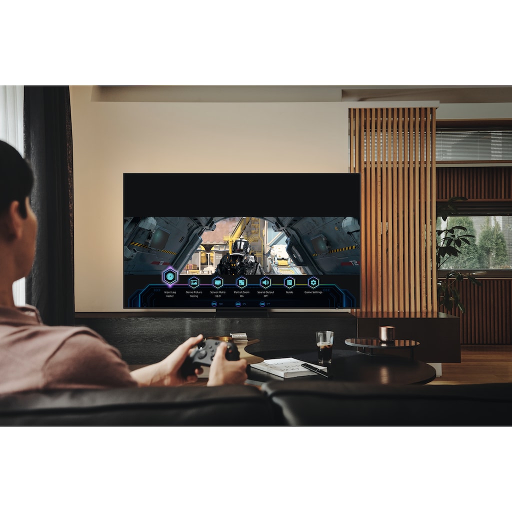 Samsung QLED-Fernseher »75" Neo QLED 4K QN90B (2022)«, 189 cm/75 Zoll, Smart-TV-Google TV, Quantum Matrix Technologie mit Neo Quantum 4K-HDR 2000-Ultimate UHD