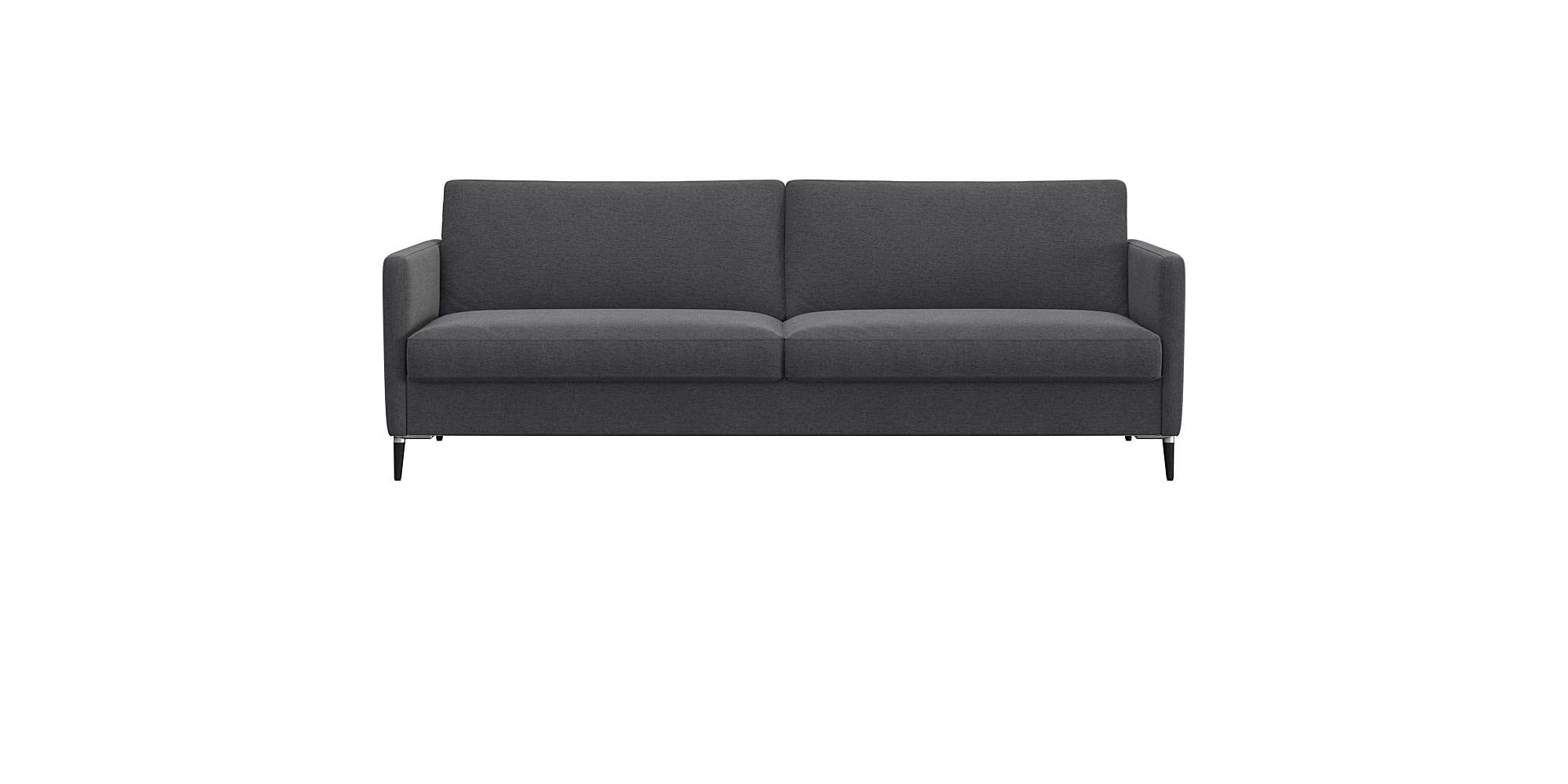 FLEXLUX 3-Sitzer »Fiore, super Sitzkomfort durch Kaltschaum im Sitz« schmale Armlehnen, Füße Alu+schwarz