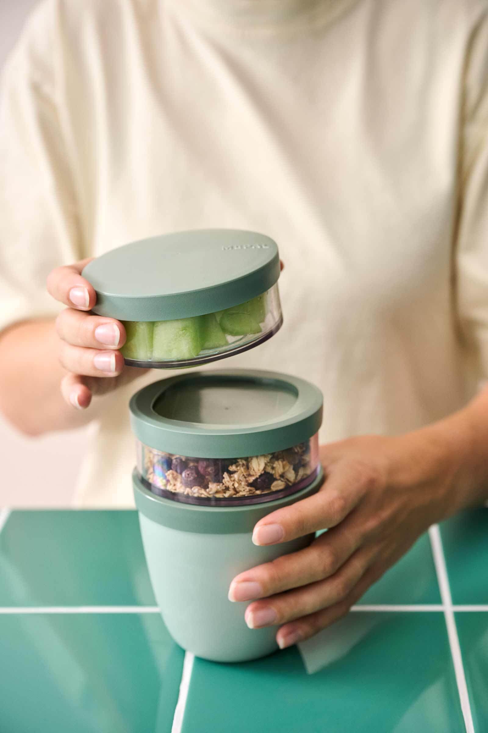 Mepal Lunchbox »Lunchpot-Set XL Ellipse 900 ml + 1050 ml 2er Set« Spülmaschinengeeignet, Mikrowellenfest