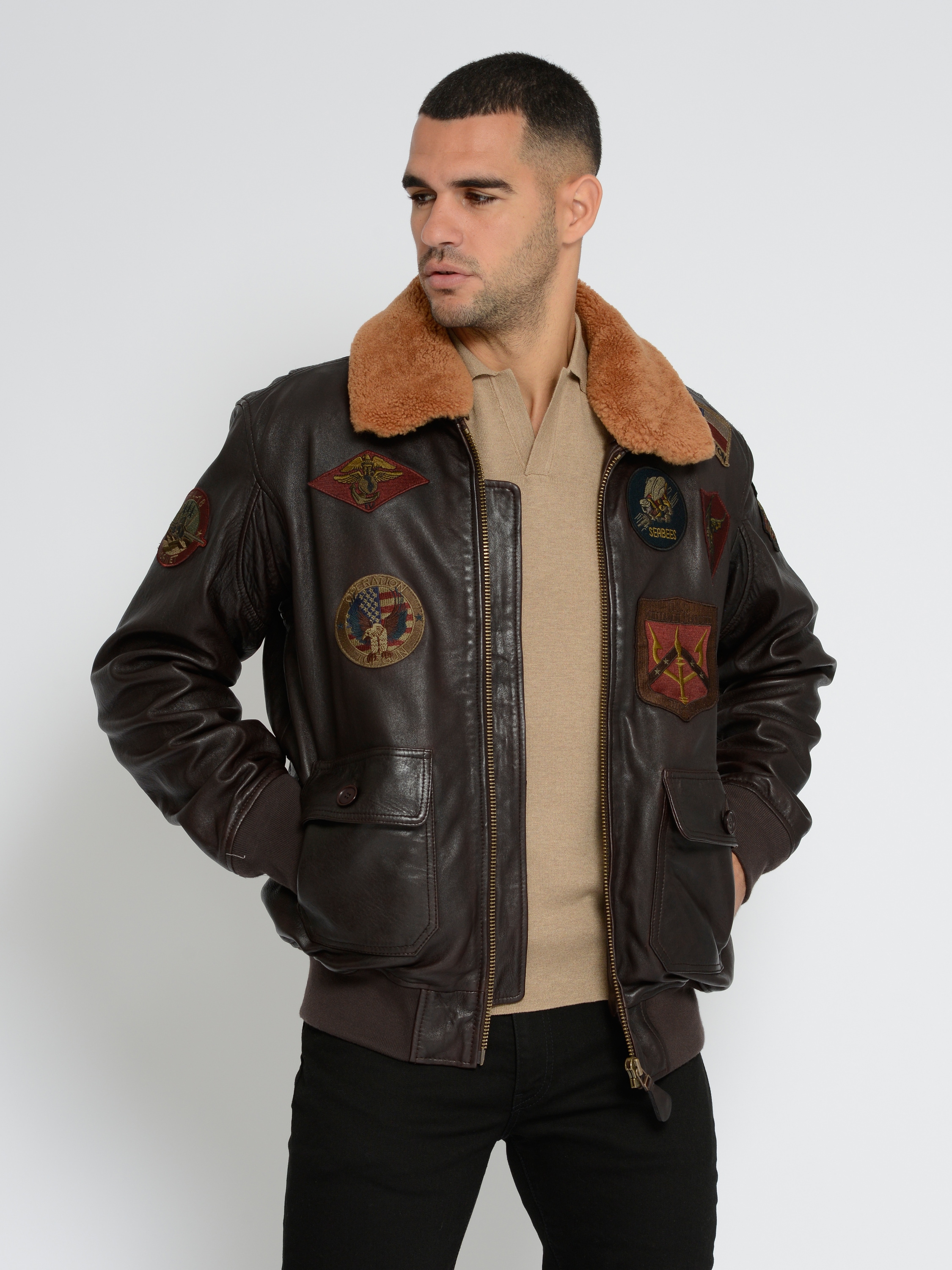 TOP GUN Lederjacke »Lederjacke TG2023004«