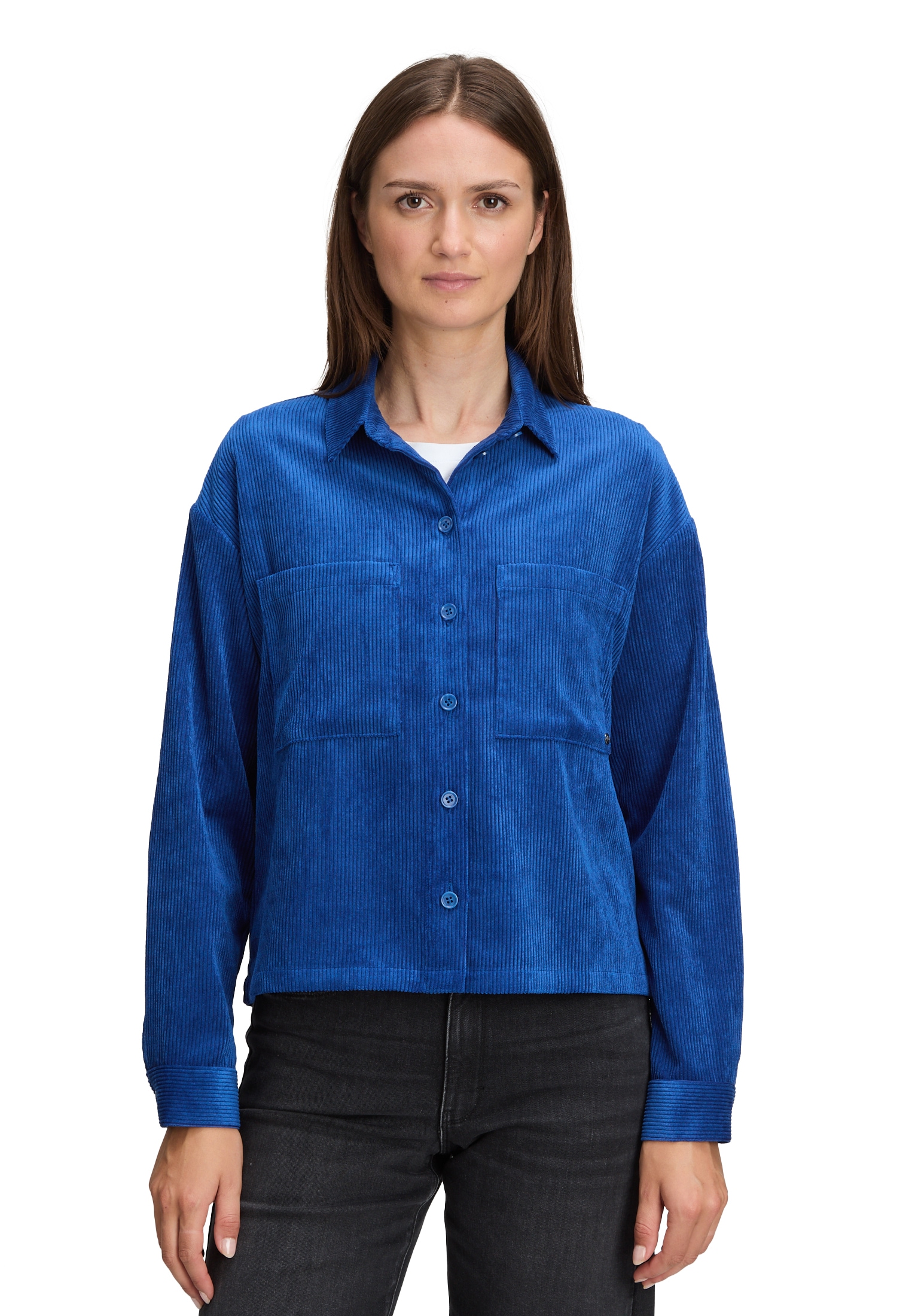 Betty&Co Shirtbluse »Overshirt mit Kragen«