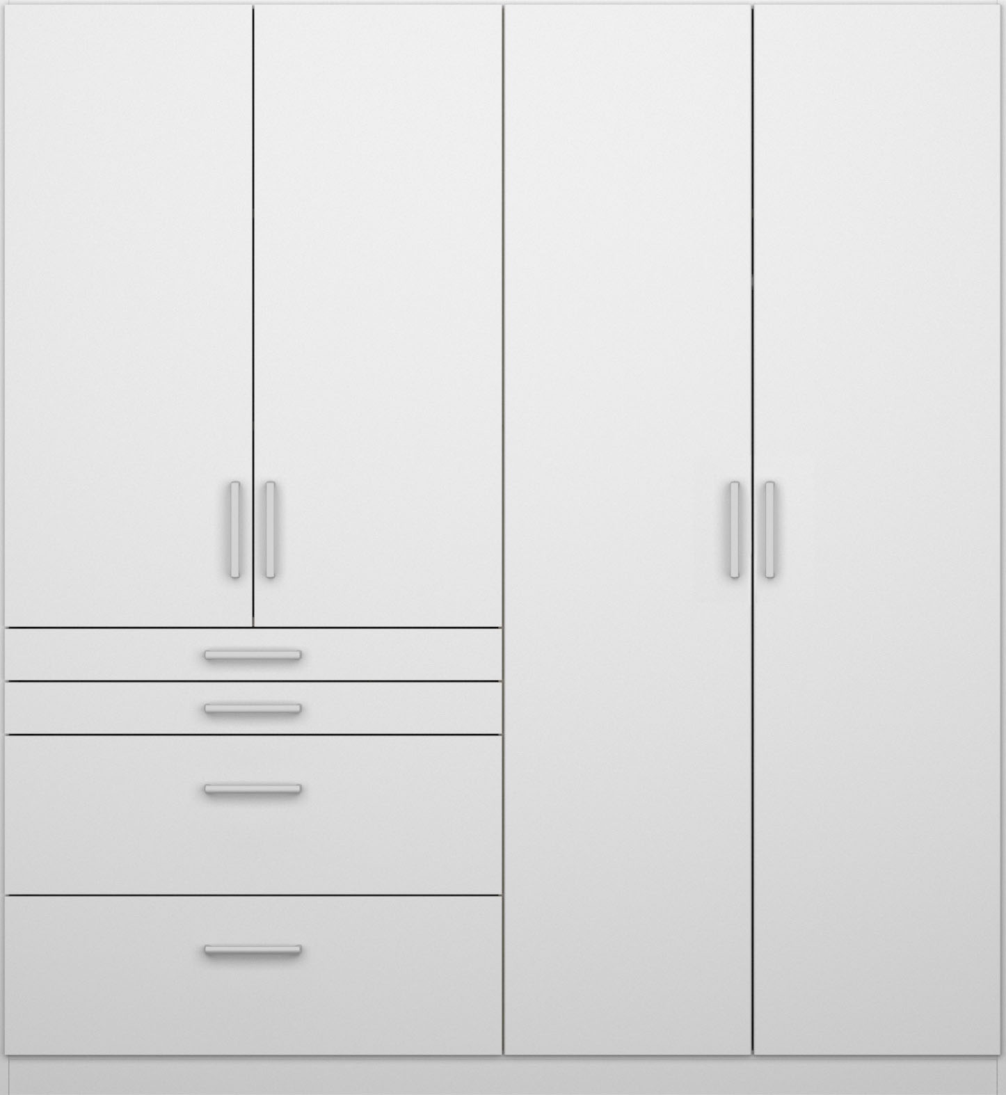 rauch Schrank-Set »Kleiderschrank Schrank Garderobe Garderobenschrank Eckschrank HOMBURG«, viel Stauraum, oberer Schubkasten mit Einteilung MADE IN GERMANY