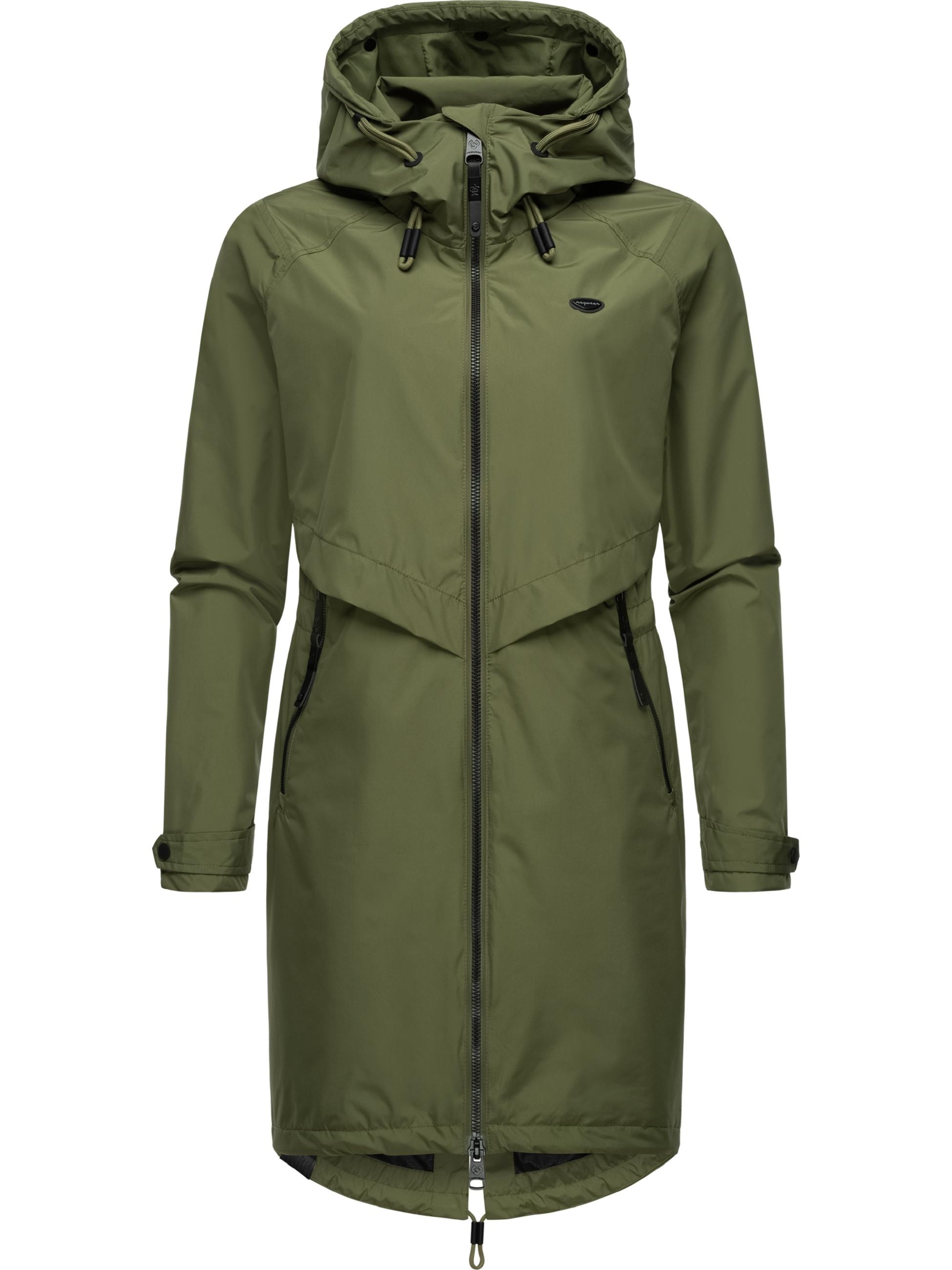 Ragwear Jerseymantel »Jerseymantel Frodik«, Wasserdichter oversized Damen Parka für die Übergangszeit