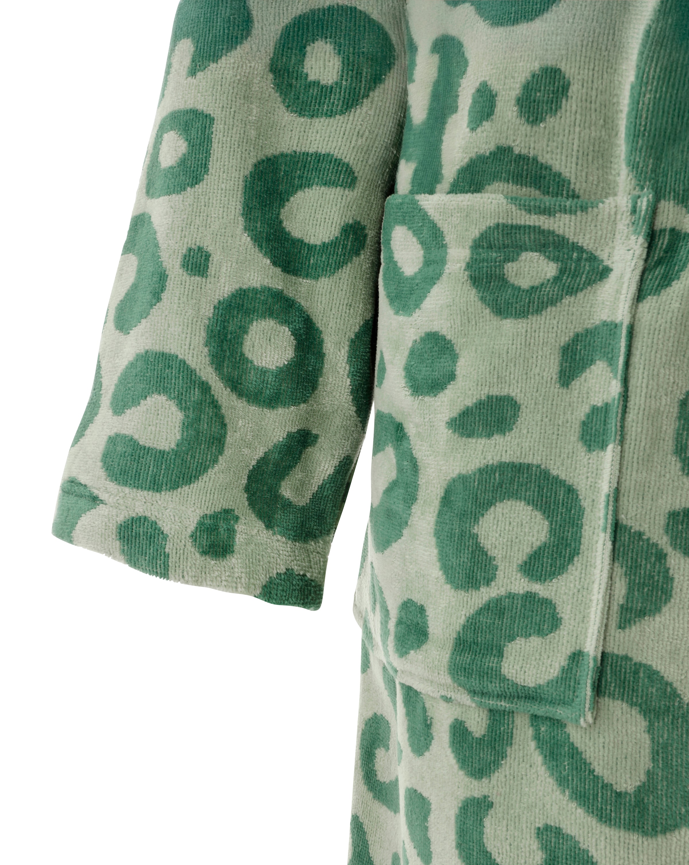 OTTO home Unisex-Bademantel »Anna Leo, ideal für Sauna & Spa, Hotelbademantel, Morgenmantel« 1 Stk. für Damen & Herren, mit Taschen, S-3XL, trendiger Animal Print