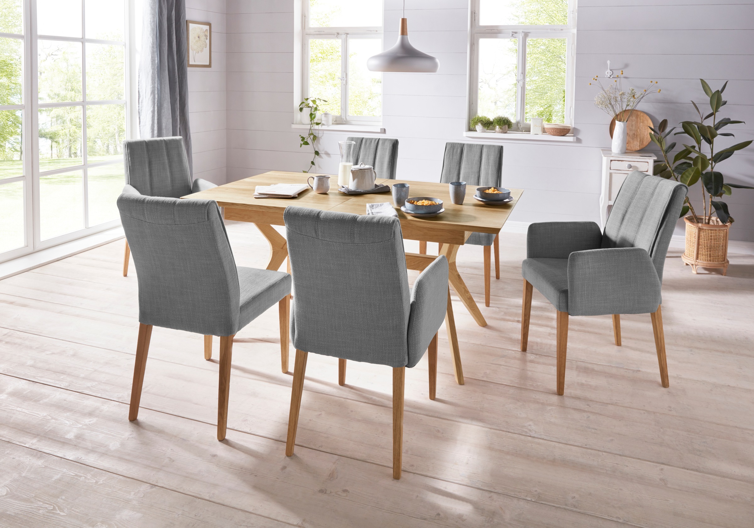 INOSIGN Esszimmerstuhl (Set) 2 Stk.Rückenlehne mit Steppung