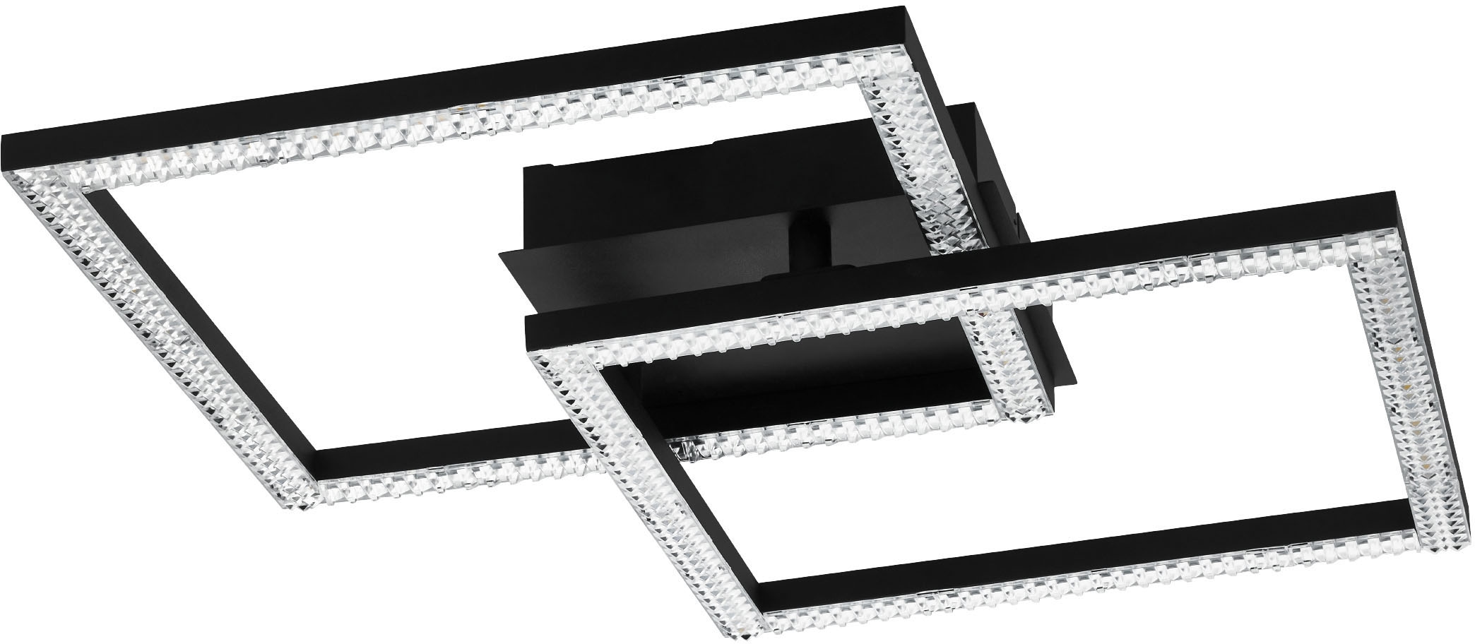 EGLO Deckenleuchte »LEJIAS«, Leuchtmittel LED-Modul | LED fest integriert, Deckenleuchte in schwarz aus Stahl - 21W - Warmweiß