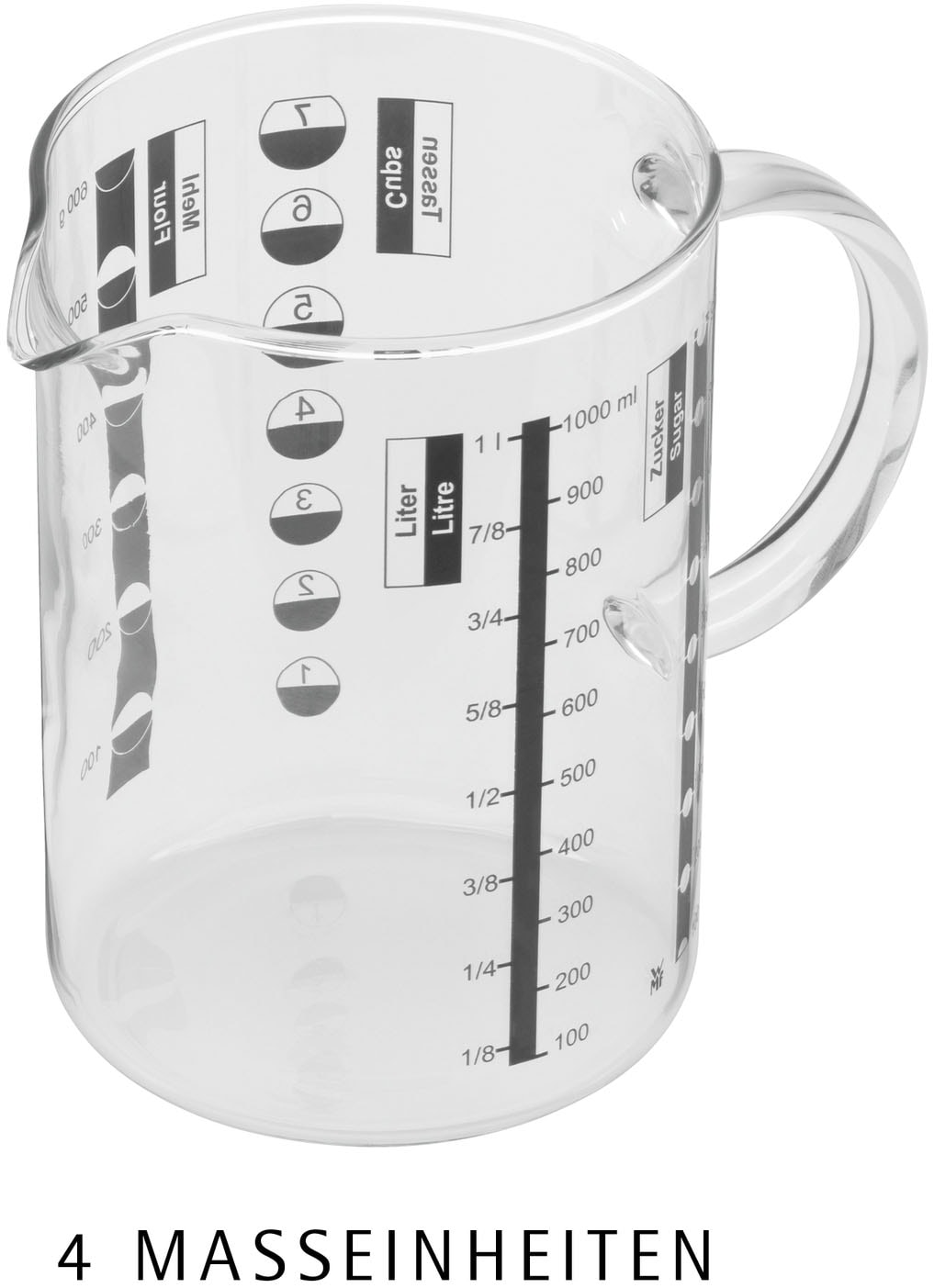 WMF Messbecher »Gourmet« Glas 1 Stk. tlg. Kleinstmengen genau ablesbar
