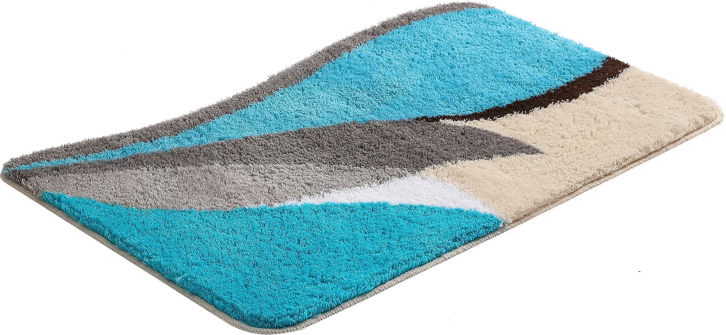 my home Badematte »Magnus, Badvorleger, Badezimmer Teppich« mehrfarbig, Badteppich, Badematten auch als 2 teiliges Set & rund