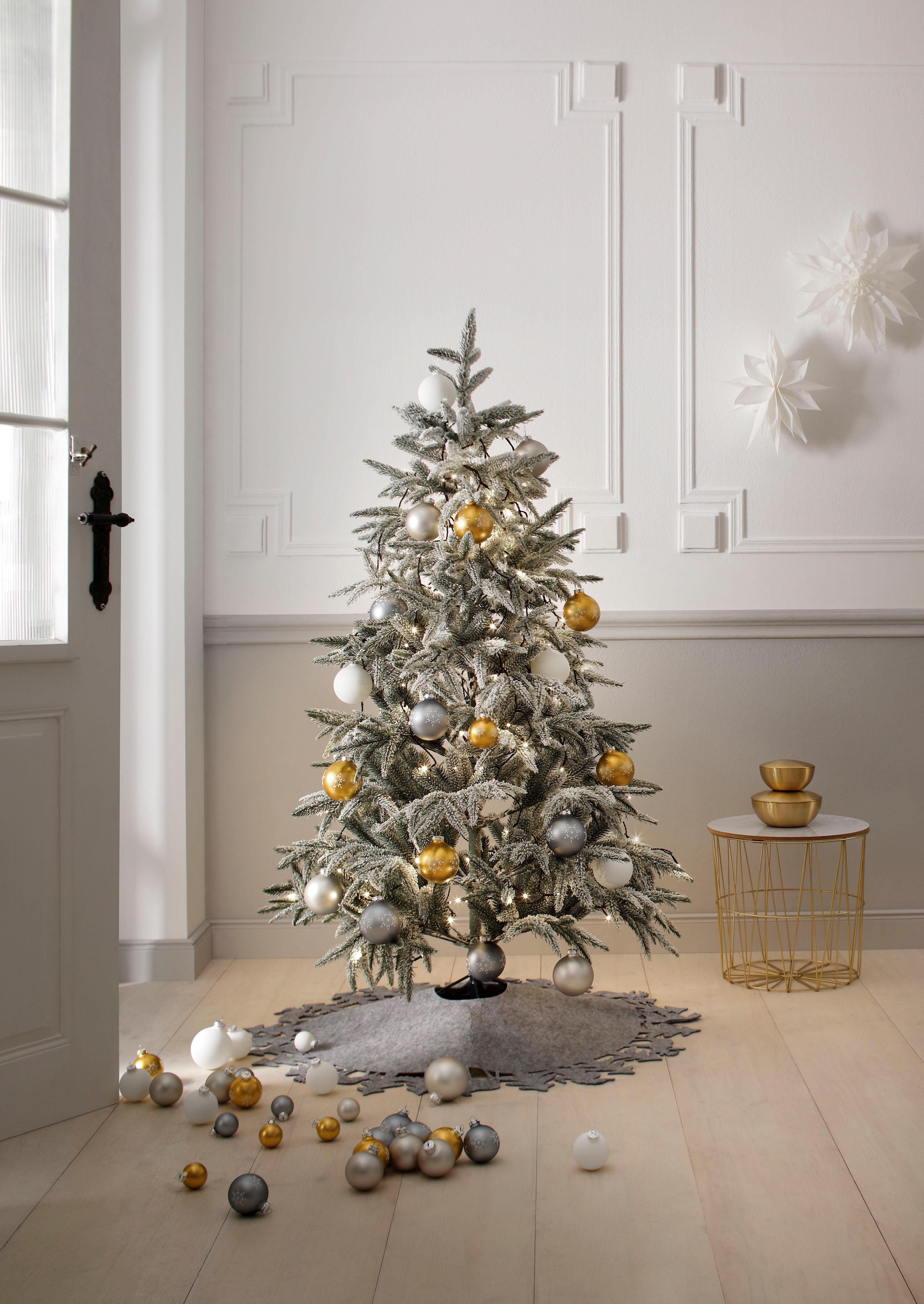 Weihnachtsbaumklammer Vogel Weihnachtsdeko, online Christbaumschmuck«, »White Thüringer 3 Elegance, kaufen tlg.), Glasdesign (Set,