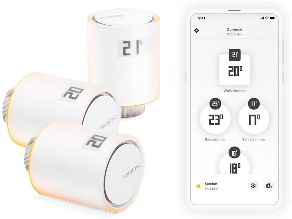 Netatmo Raumthermostat »Smarte Heizkörperthermostate, 3er Set«