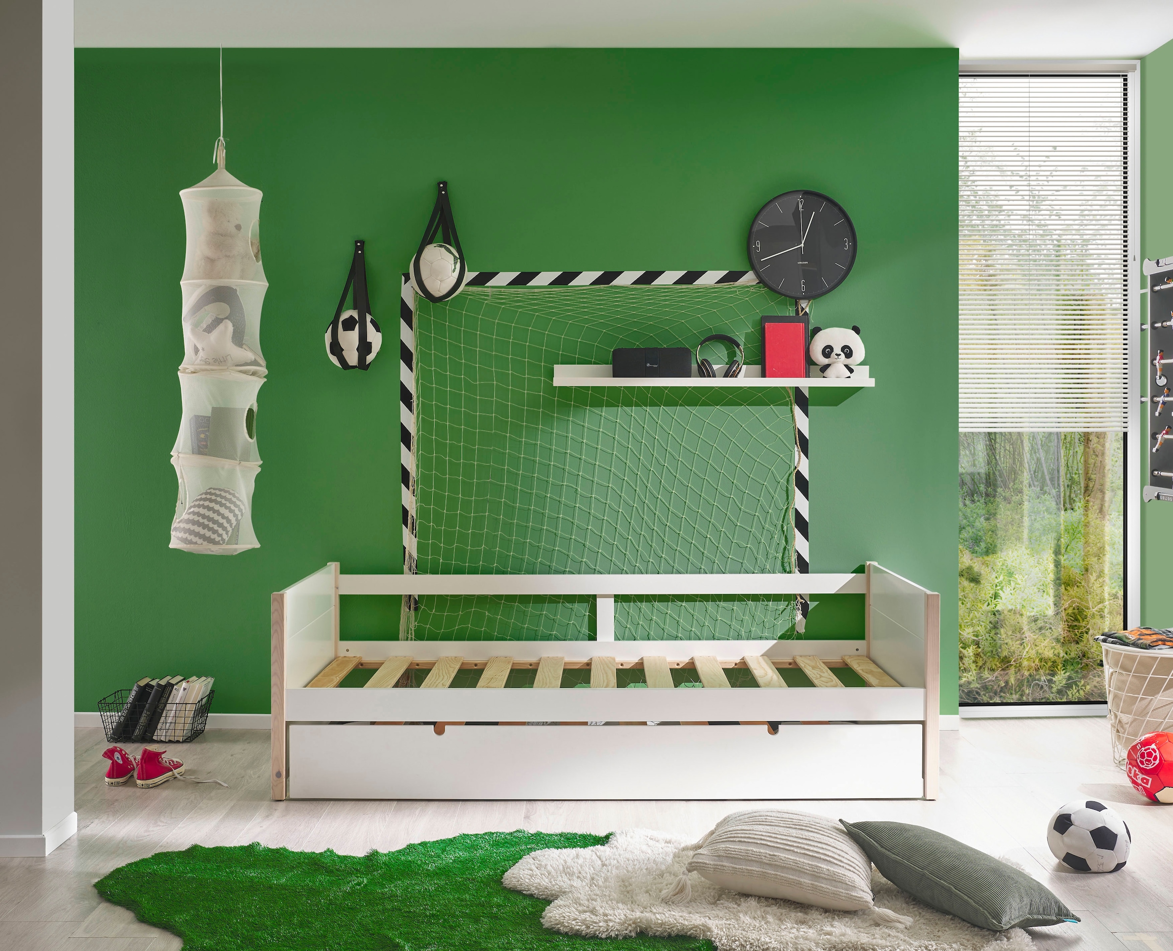 Begabino Bettgestell »Tilde Bett, Kinderbett mit 2. Bett«, als Schubkasten verstaubar und höhenverstellbar