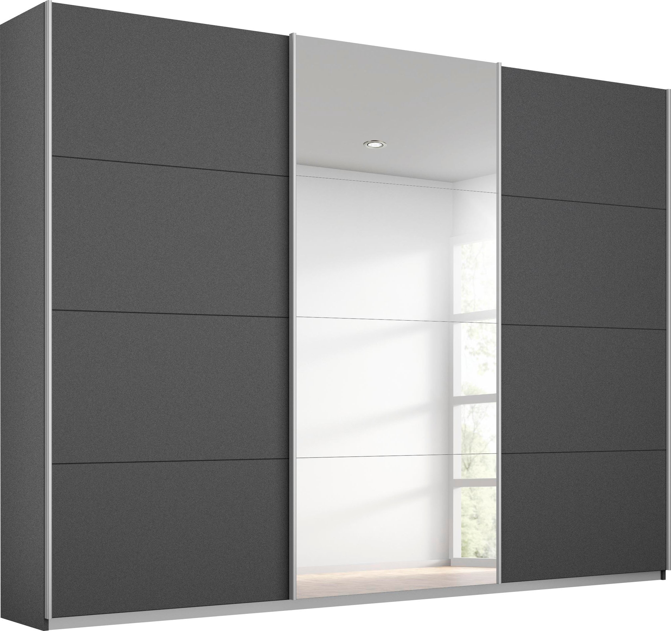 rauch Schwebetürenschrank »Kleiderschrank Schrank Garderobe Wäscheschrank TOMA«, inkl. Regaleinsatz sowie zusätzlichen Einlegeböden MADE IN GERMANY