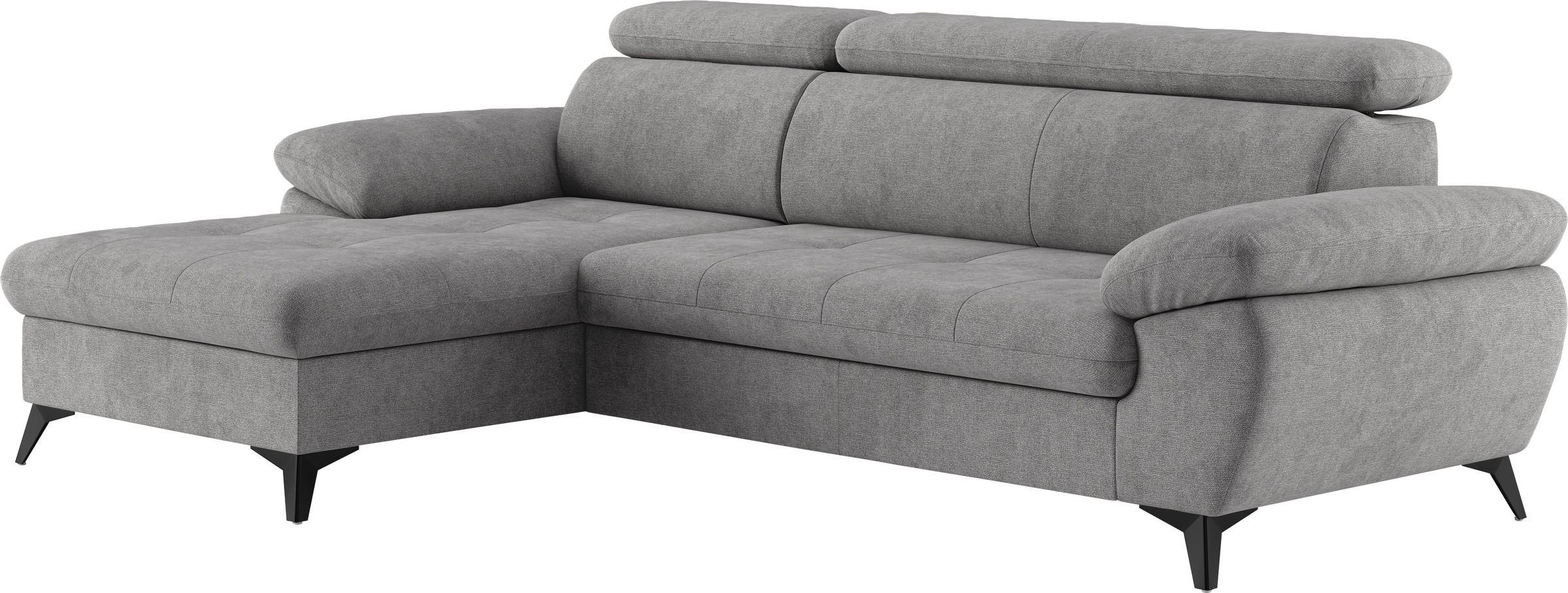 COTTA Ecksofa »Hudson L-Form«, mit Kopfteilverstellung, wahlweise mit Bettfunktion & Bettkasten