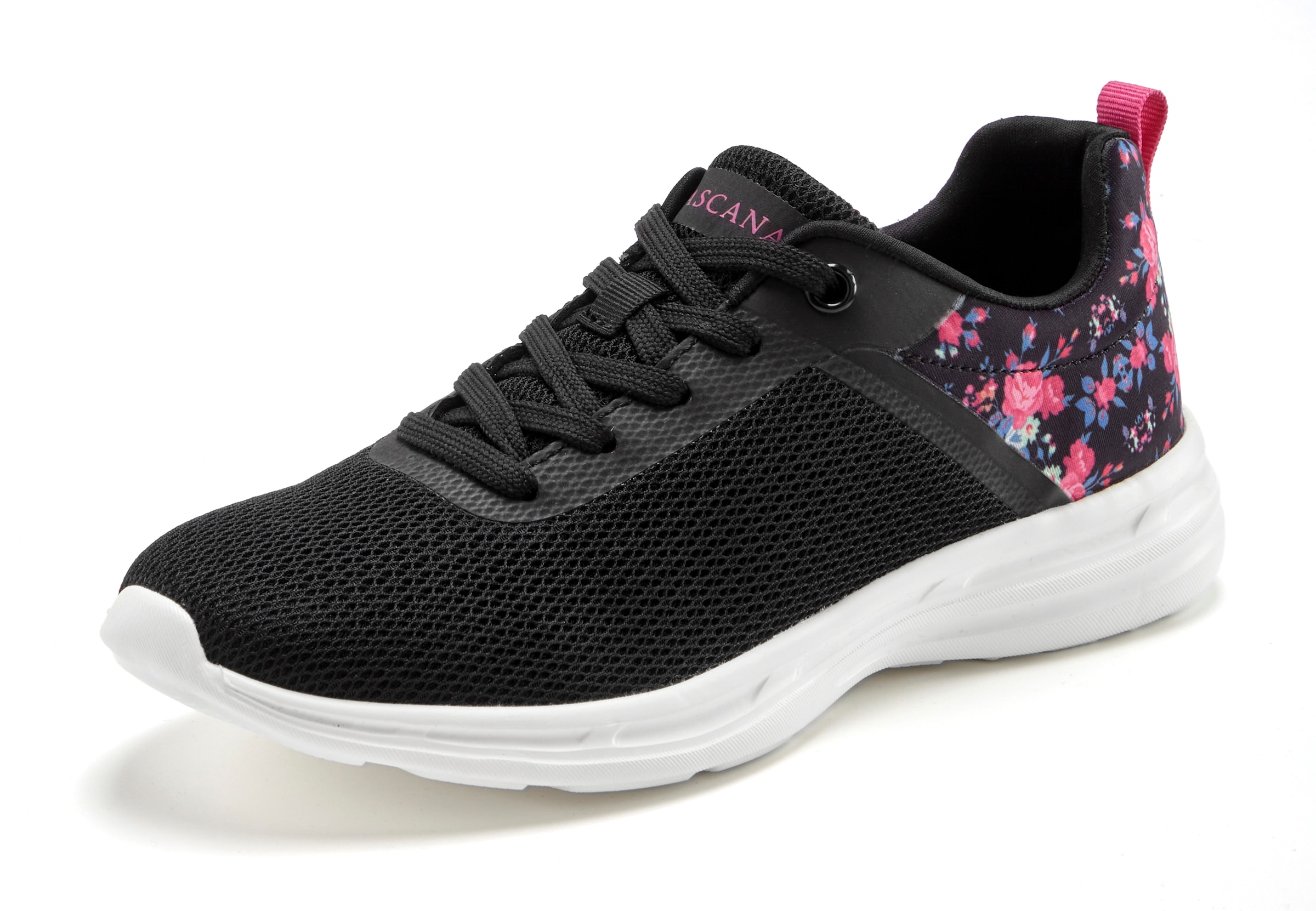 LASCANA Sneaker »Freizeitschuh, Halbschuh,«  mit Blumen-Print VEGAN