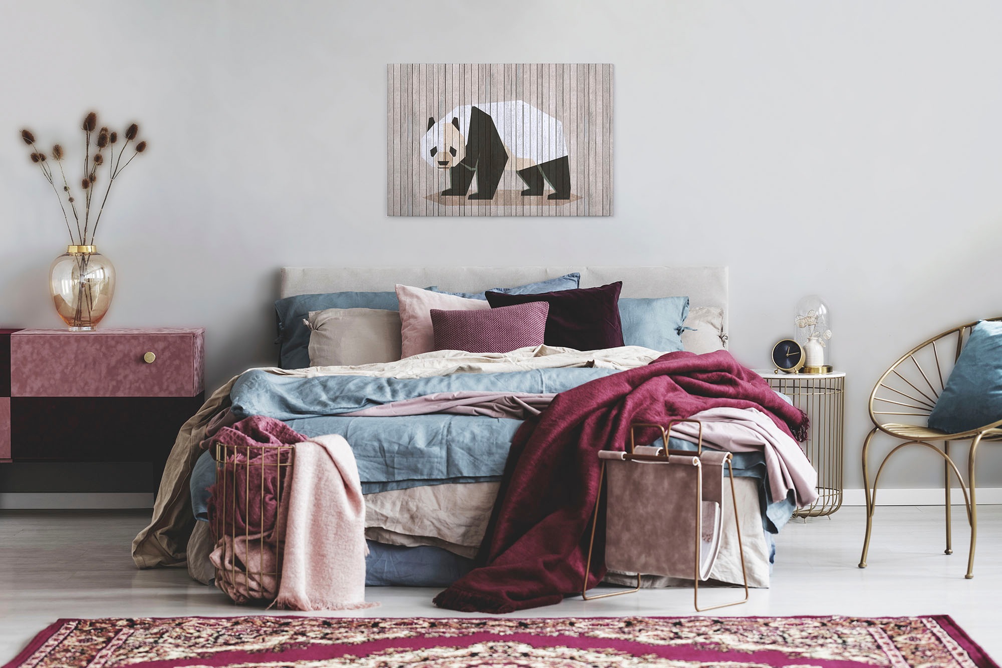 A.S. Création Leinwandbild »born to be wild«, Tiere, (1 St.), Keilrahmen Bild Holzoptik Tiere