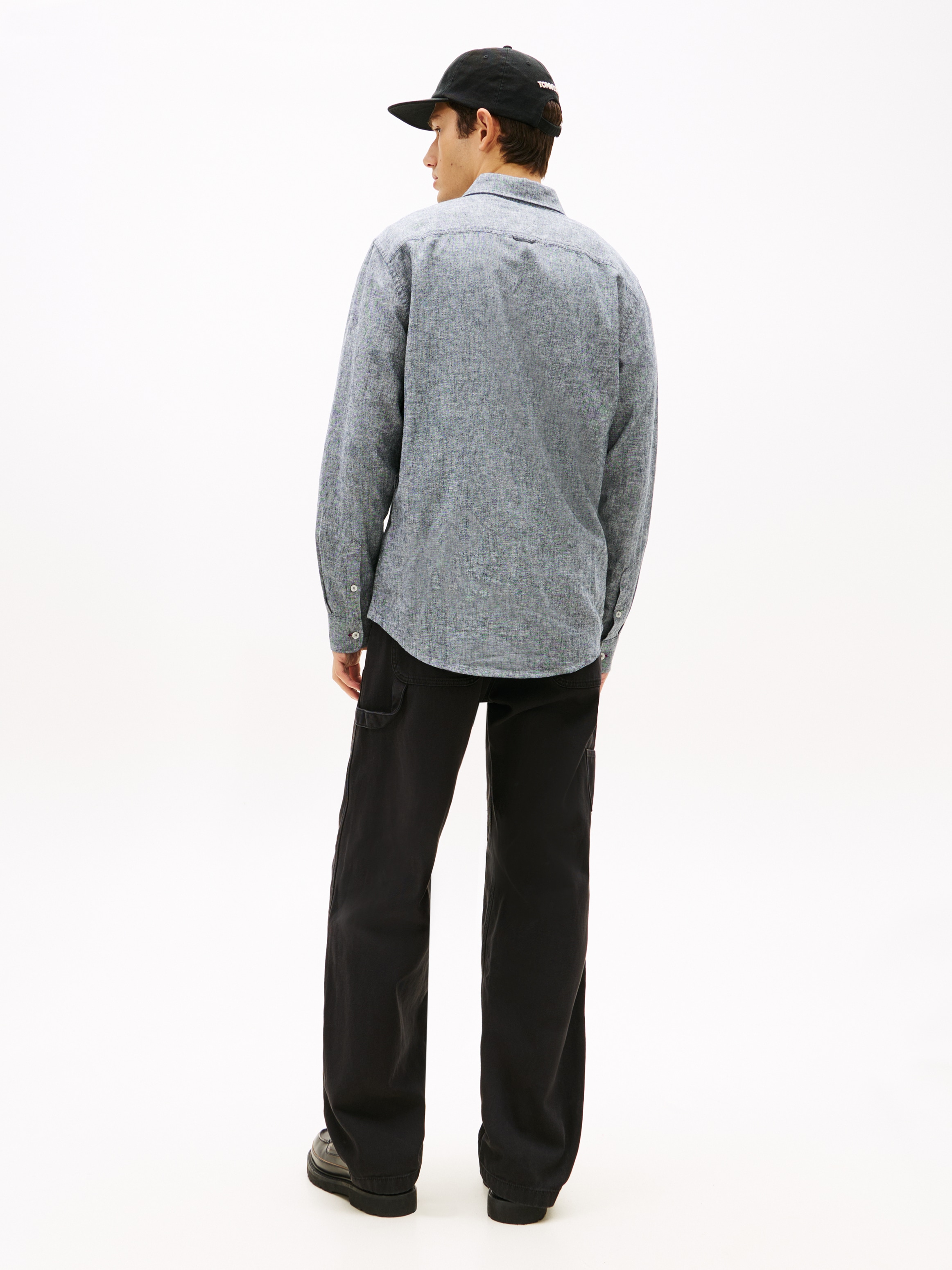 Tommy Jeans Langarmhemd »TJM REGULAR FIT LINEN BLEND«