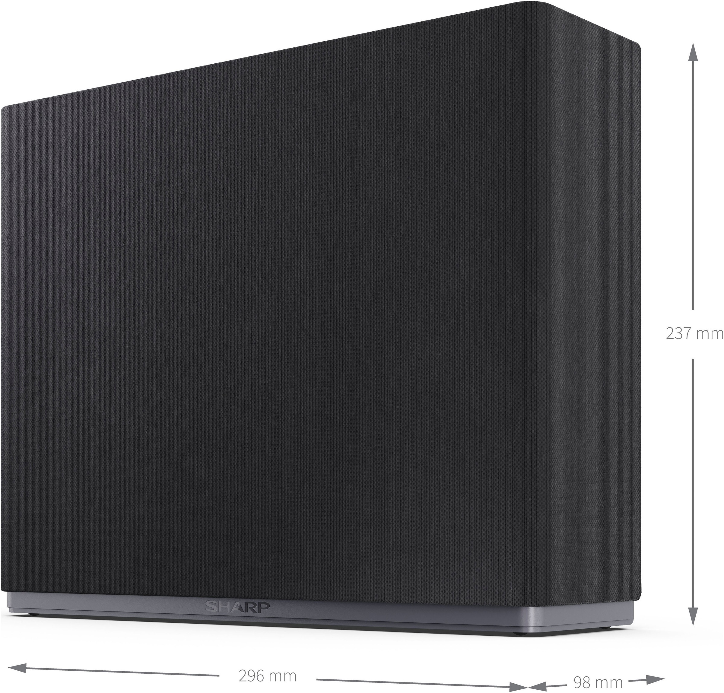 Sharp Audio-System »CP-AWS0101«, AQUOS-Drahtlos-System: Kompakter Subwoofer