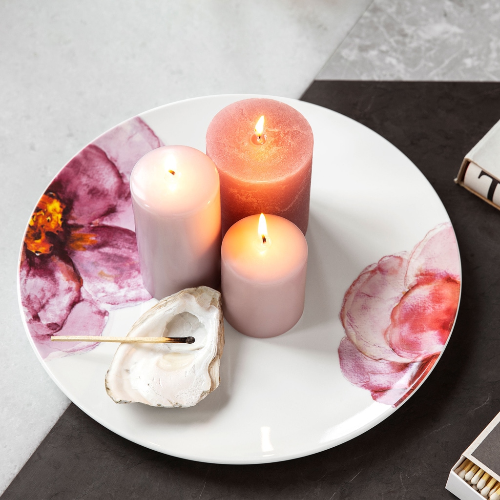 Villeroy & Boch Speiseteller »Gourmetteller Rose Garden ø 31,8 cm 6er Set bunt«