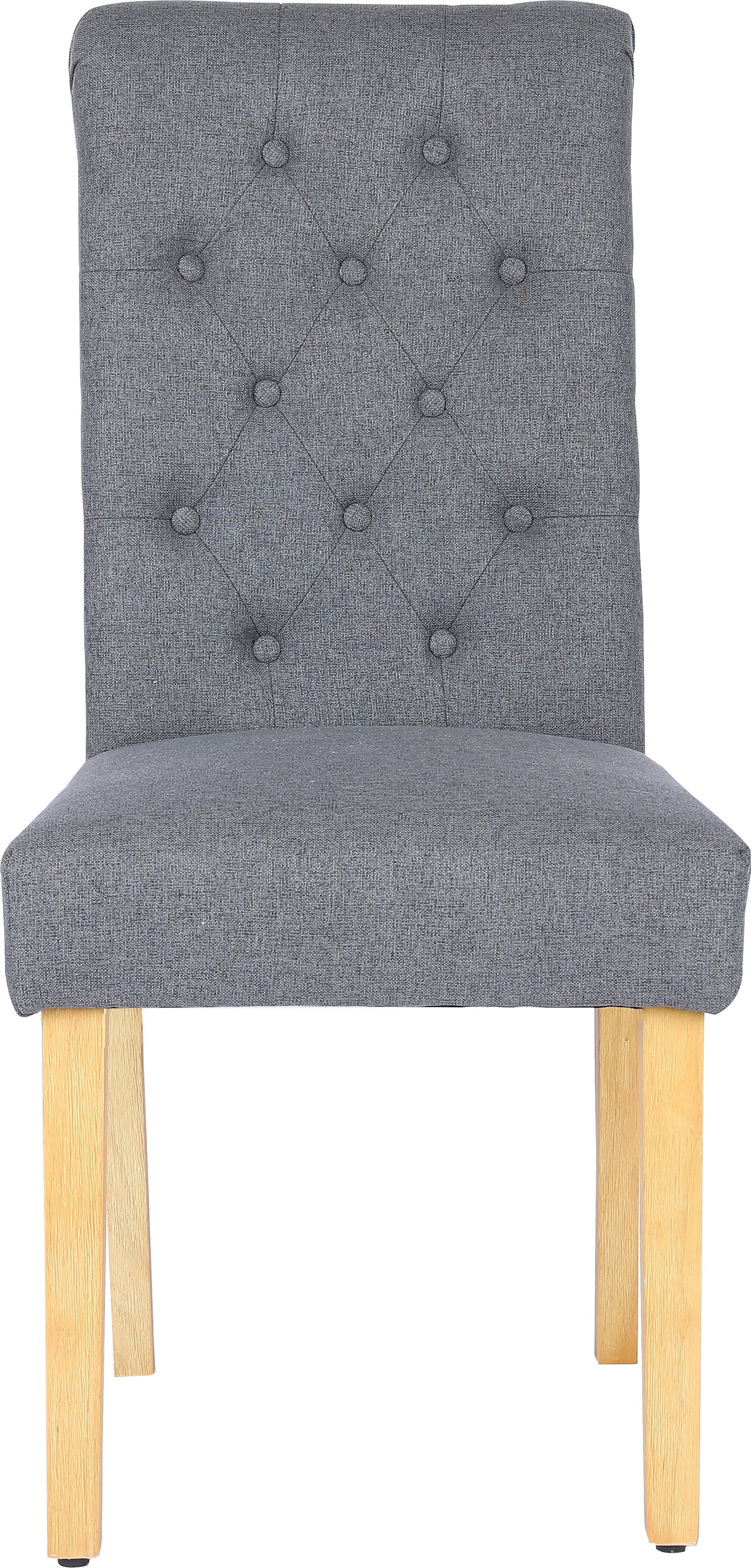 Home affaire Esszimmerstuhl »Liao, 2er-Set«, (Set), pflegeleichter Webstoff Bezug, Knopfheftung, Sitzhöhe ca. 51 cm