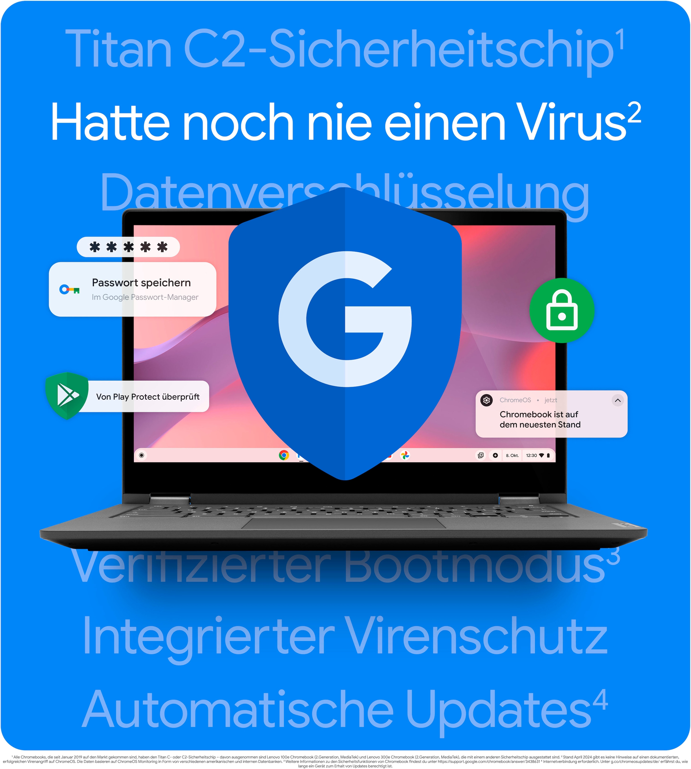 Lenovo Chromebook »Ideapad Slim 3 Chromebook Plus Intel Core i3-N305 8GB RAM«, 35,6 cm, / 14 Zoll, Intel, Core i3, UHD Graphics, 128 GB SSD, ChromeOS, Clamshell Laptop with Full HD IPS Panel