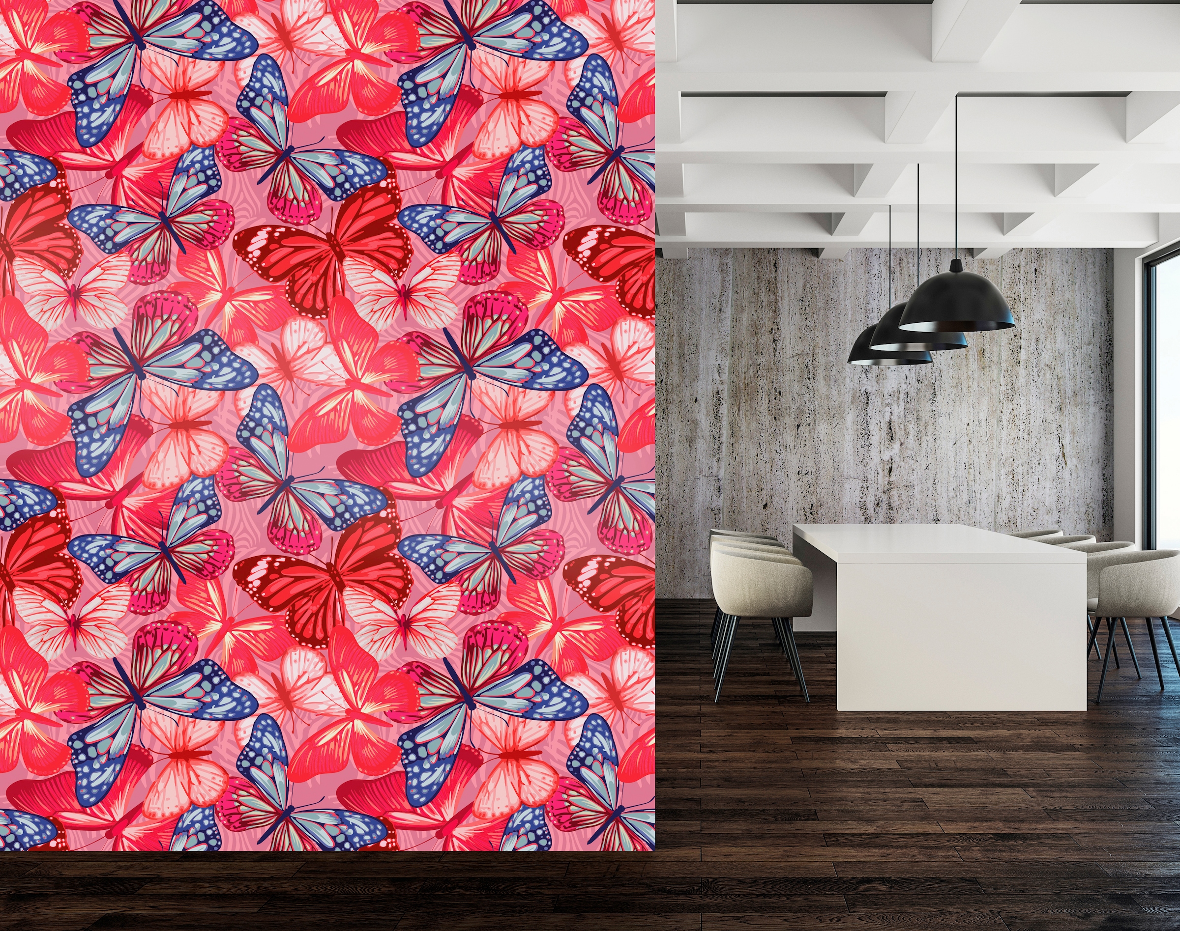 queence Vinyltapete »Aleyna«, bedruckt-Motiv-botanisch-floral-gemustert-natürlich, 90x250cm, selbstklebend, kinderleichte Anbringung, Sticker