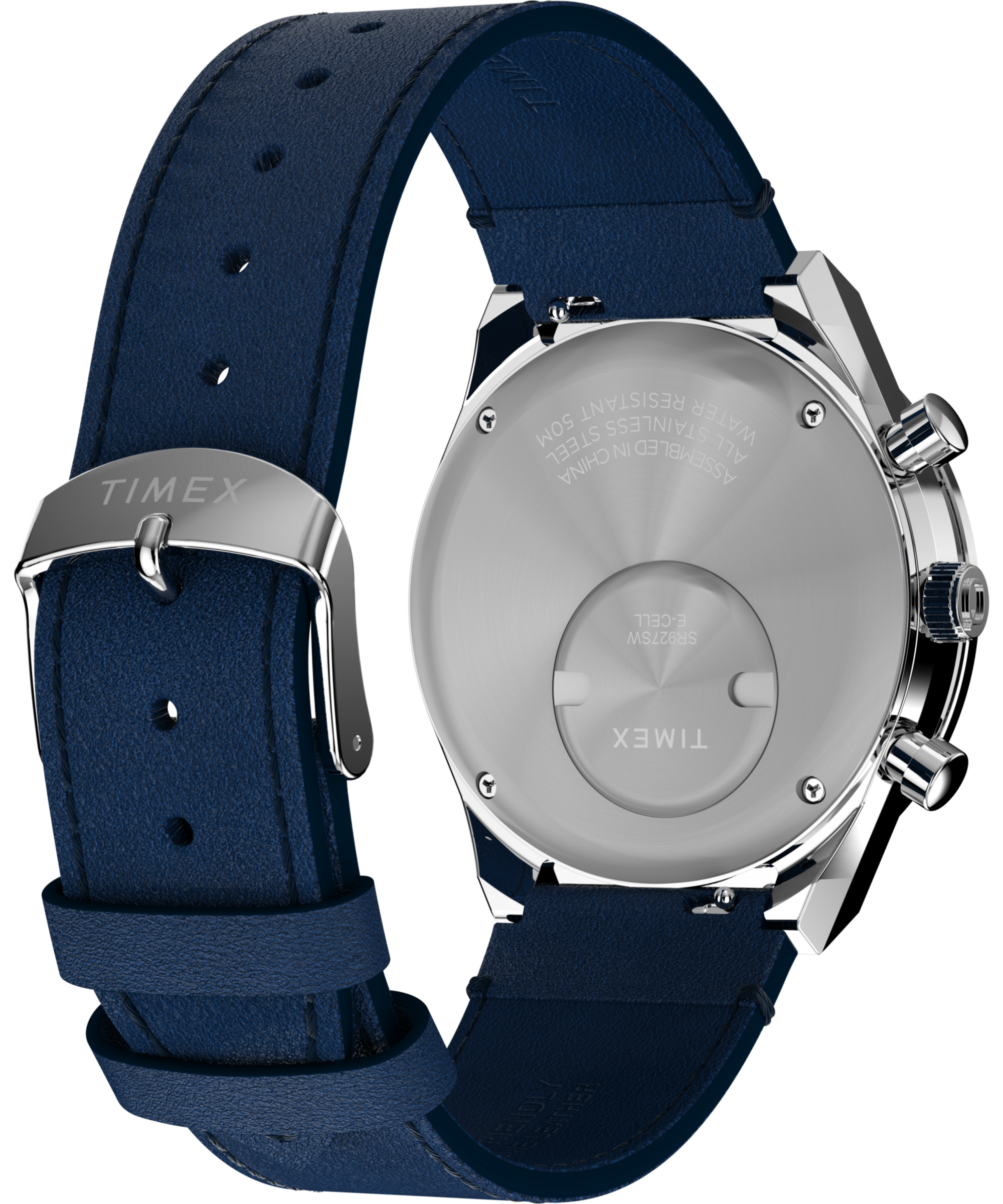 Timex Chronograph »DIVER INSPIRED« Quarzuhr, Armbanduhr, Damenuhr, Lederarmband,Stoppfunktion,Datum