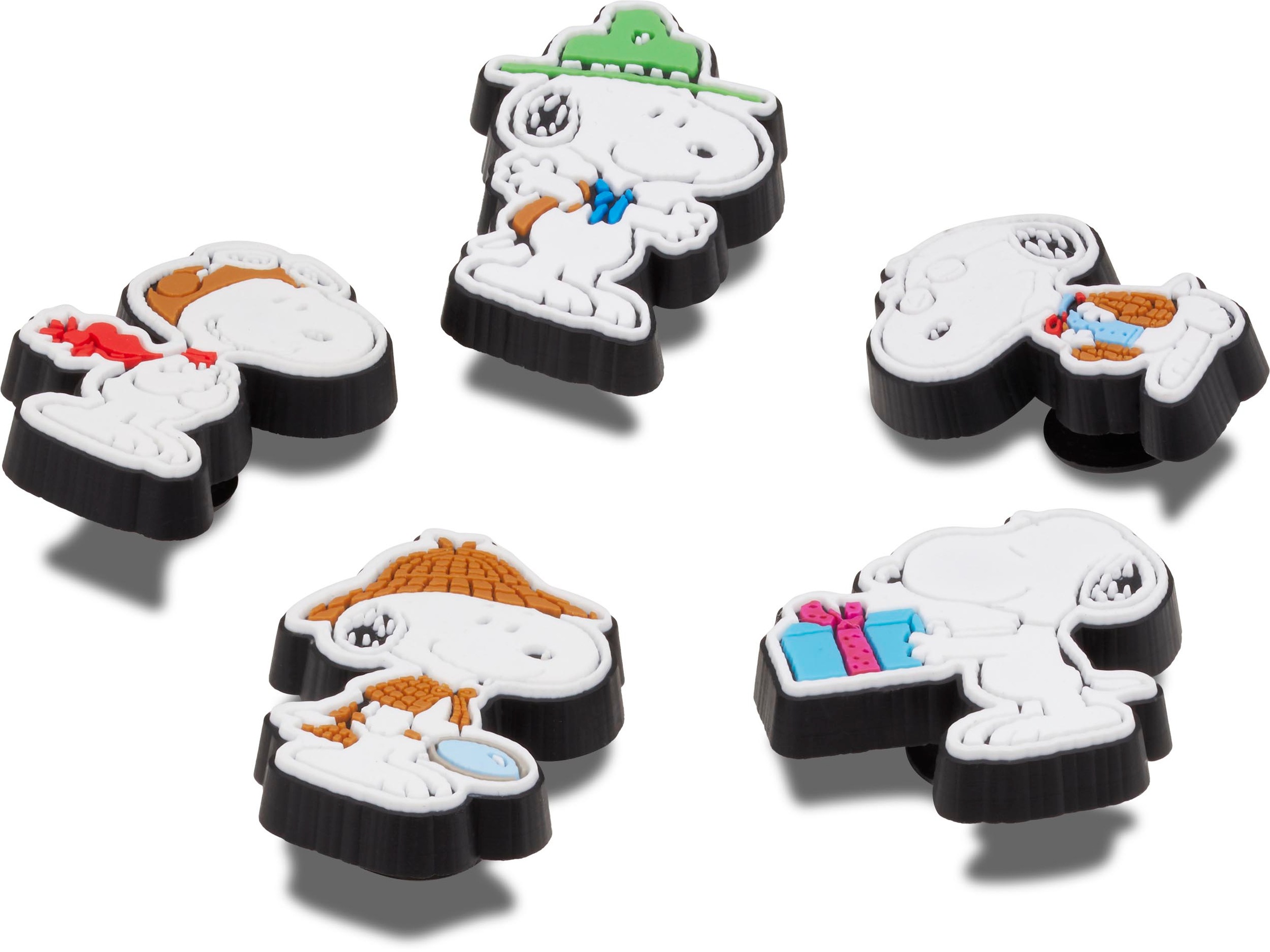 Crocs Schuhanstecker »Jibbitz™ Peanuts«, (Set, 5 tlg., Kein Spielzeug. Nicht für Kinder unter 3 Jahren geeignet), Charm, Anstecker, Set mit Snoopy Motiv